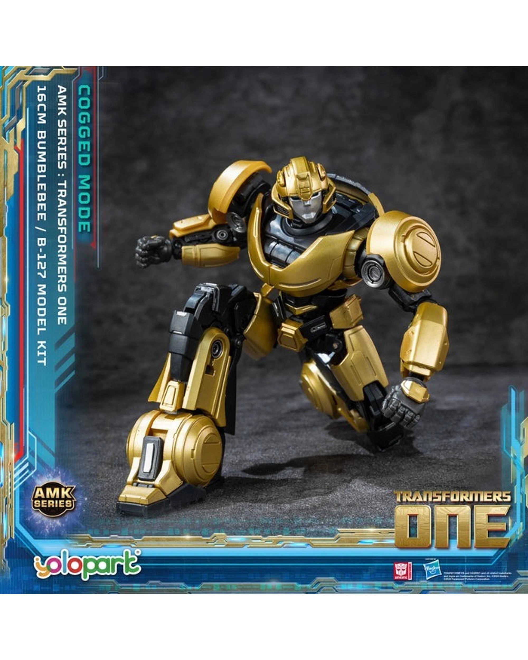 4 Yolopark Transformers One: B-127 Bumblebee Cogged Mode AMK Series 16cm Advance Model Kit, 4 of 6