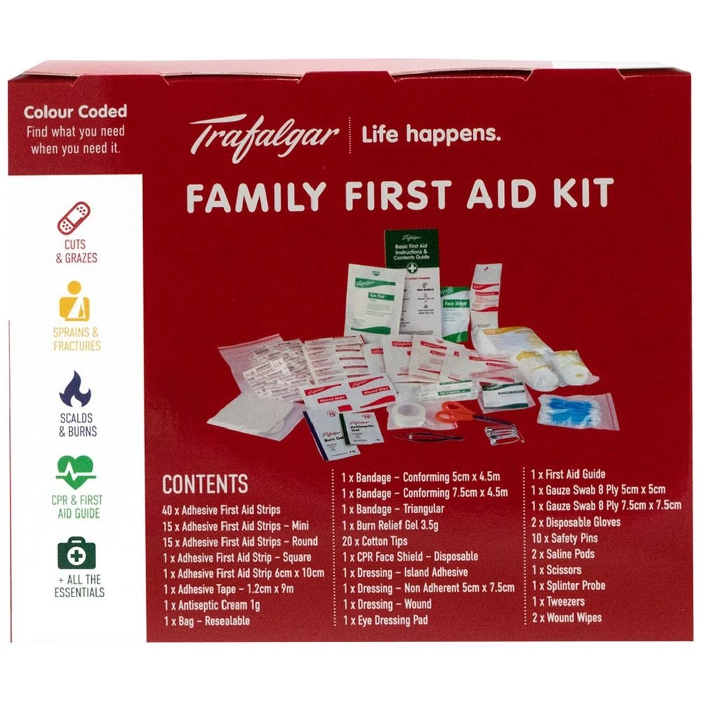 1 Trafalgar Family First Aid Kit 126 Piece, 1 of 4