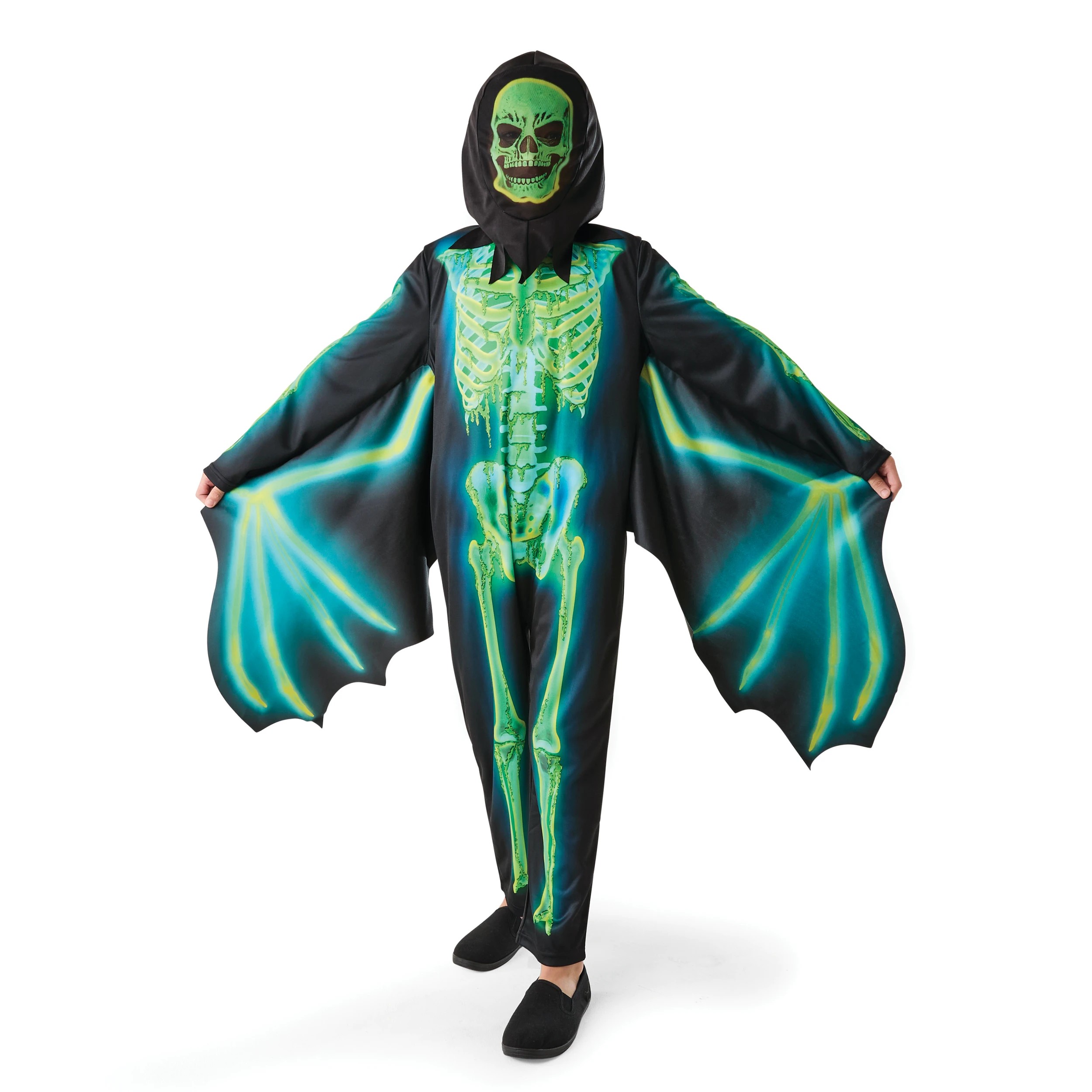 3 Winged Skeleton Costume - Ages 6-8, 3 of 9