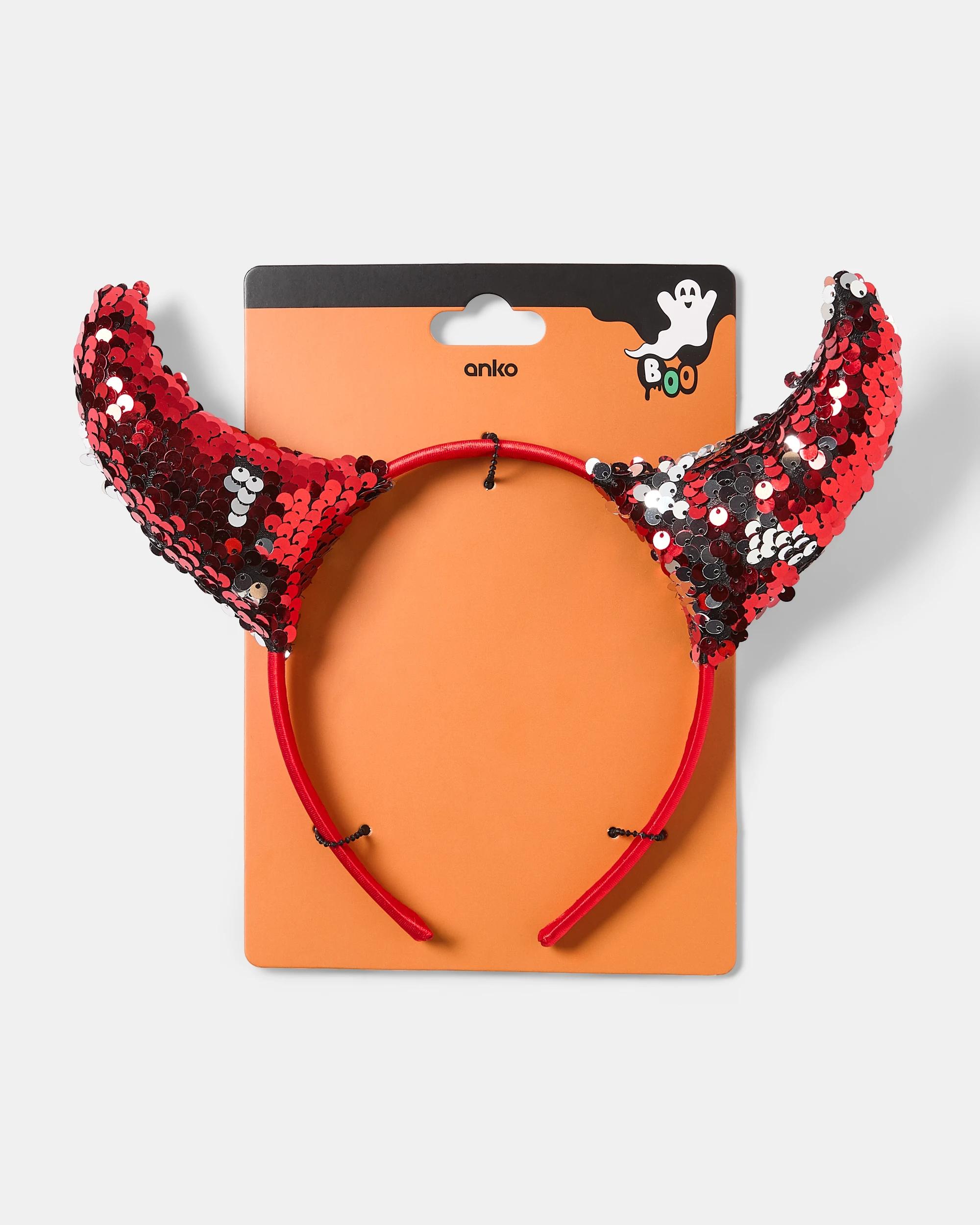 2 Halloween Devil Horns Headband - Red RED, 2 of 2