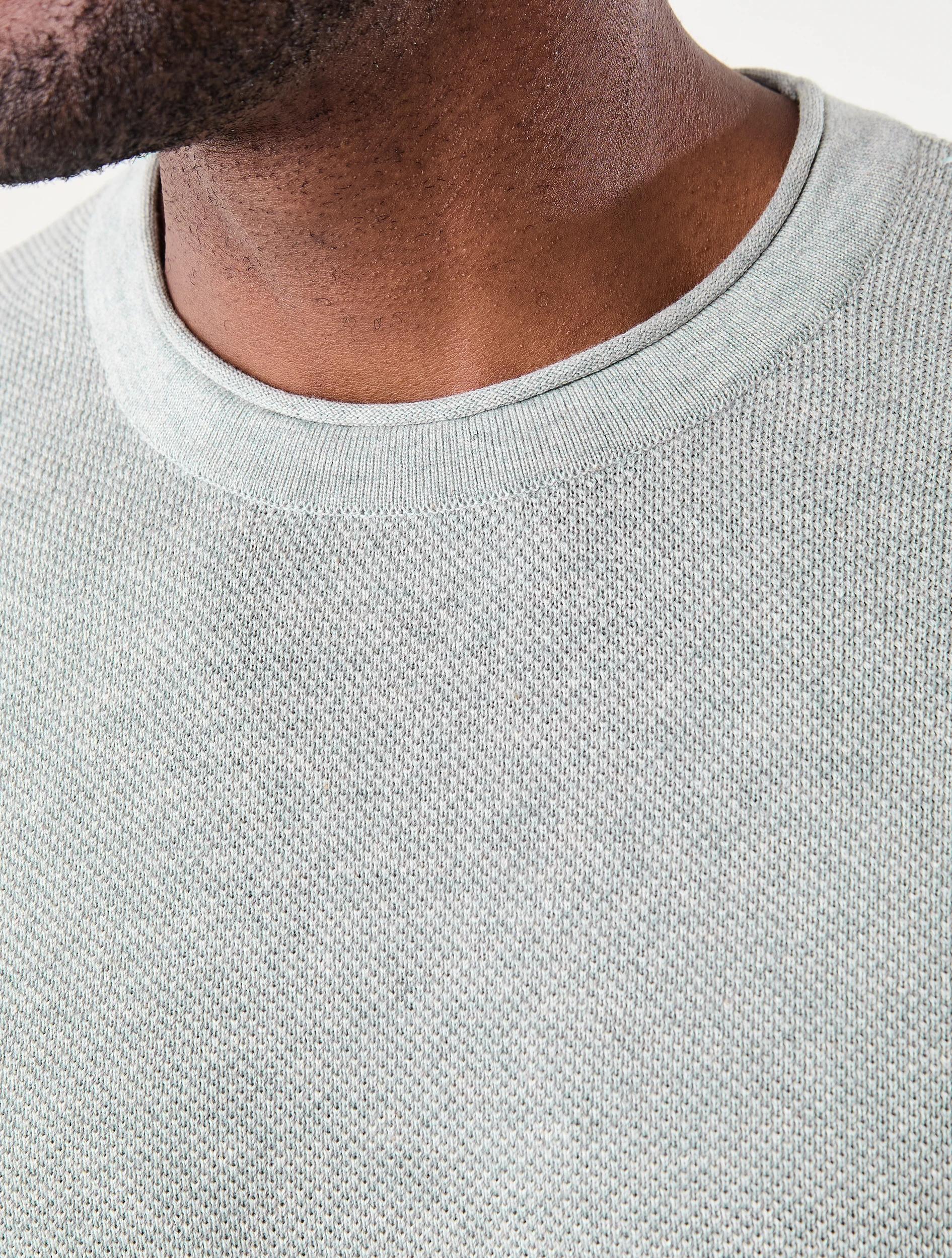 5 Lightweight Textured Knit Jumper Grey Marle, 5 of 7