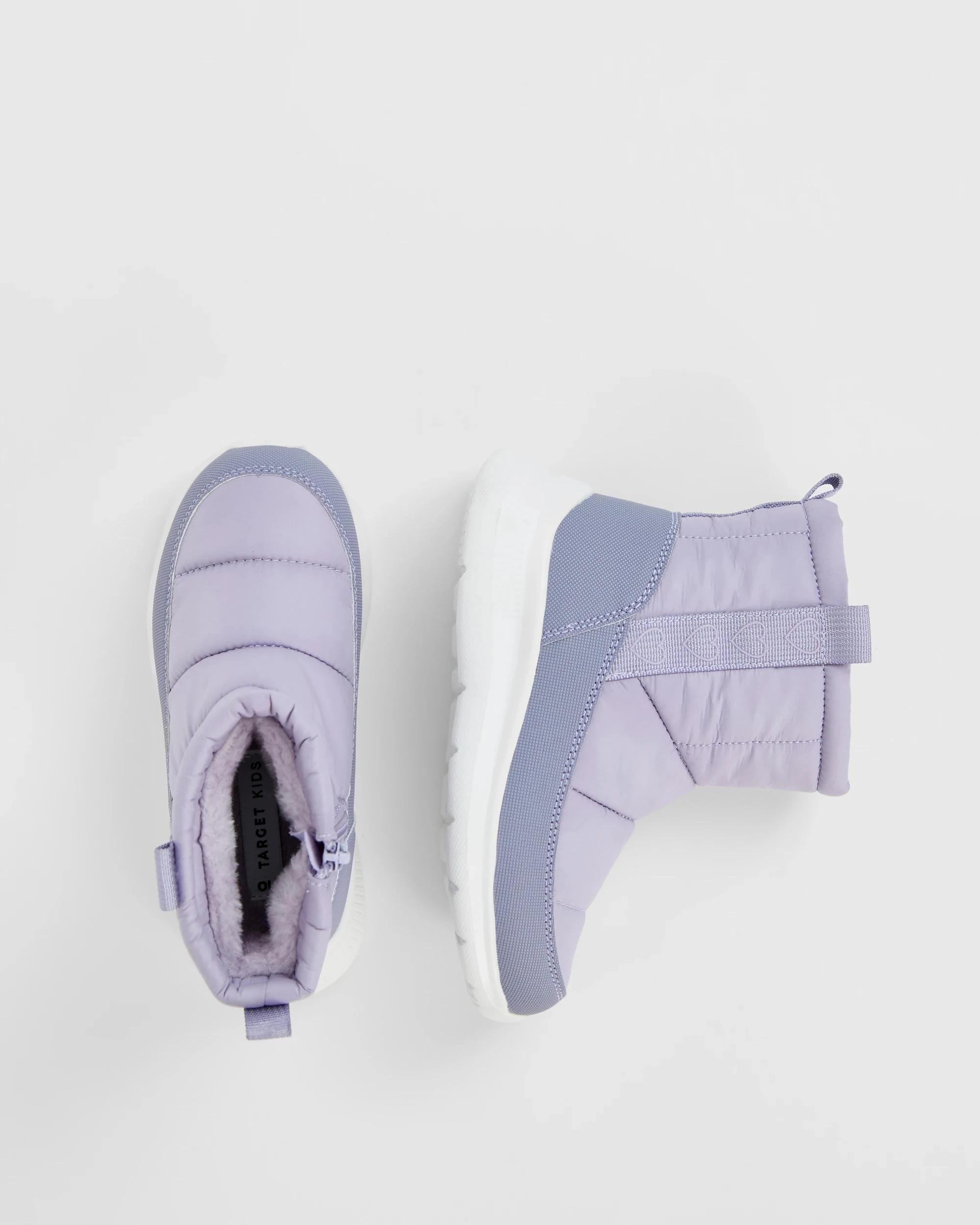 2 Target Kids Quilted/Padded Boots LILAC, 2 of 3