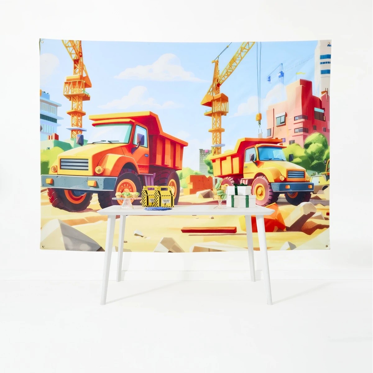 1 Construction Printed Backdrop, 1 of 7