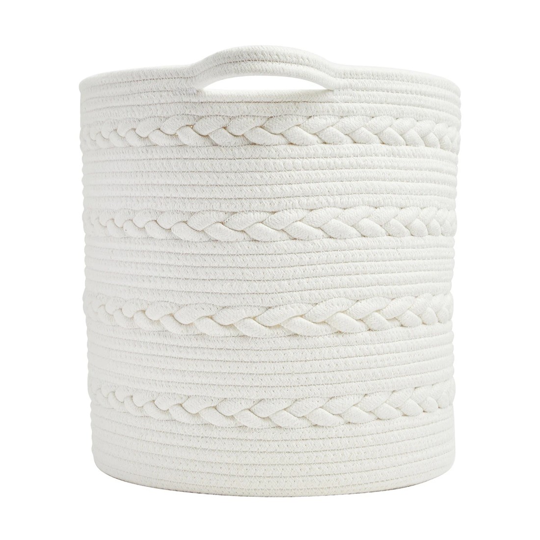 7 Round Braid Rope Basket - White, 7 of 7