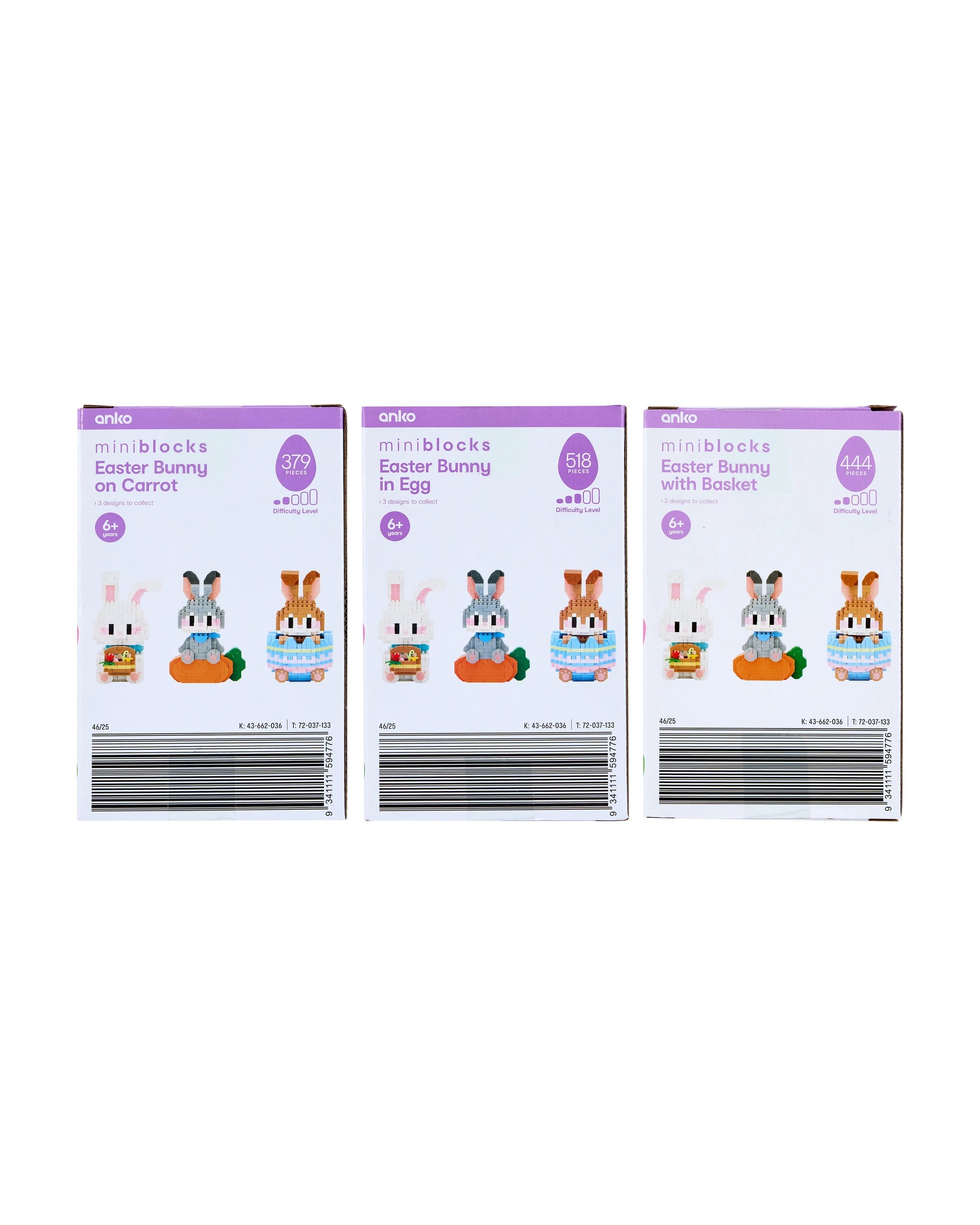 2 Mini Blocks Easter Bunny - Assorted, 2 of 2