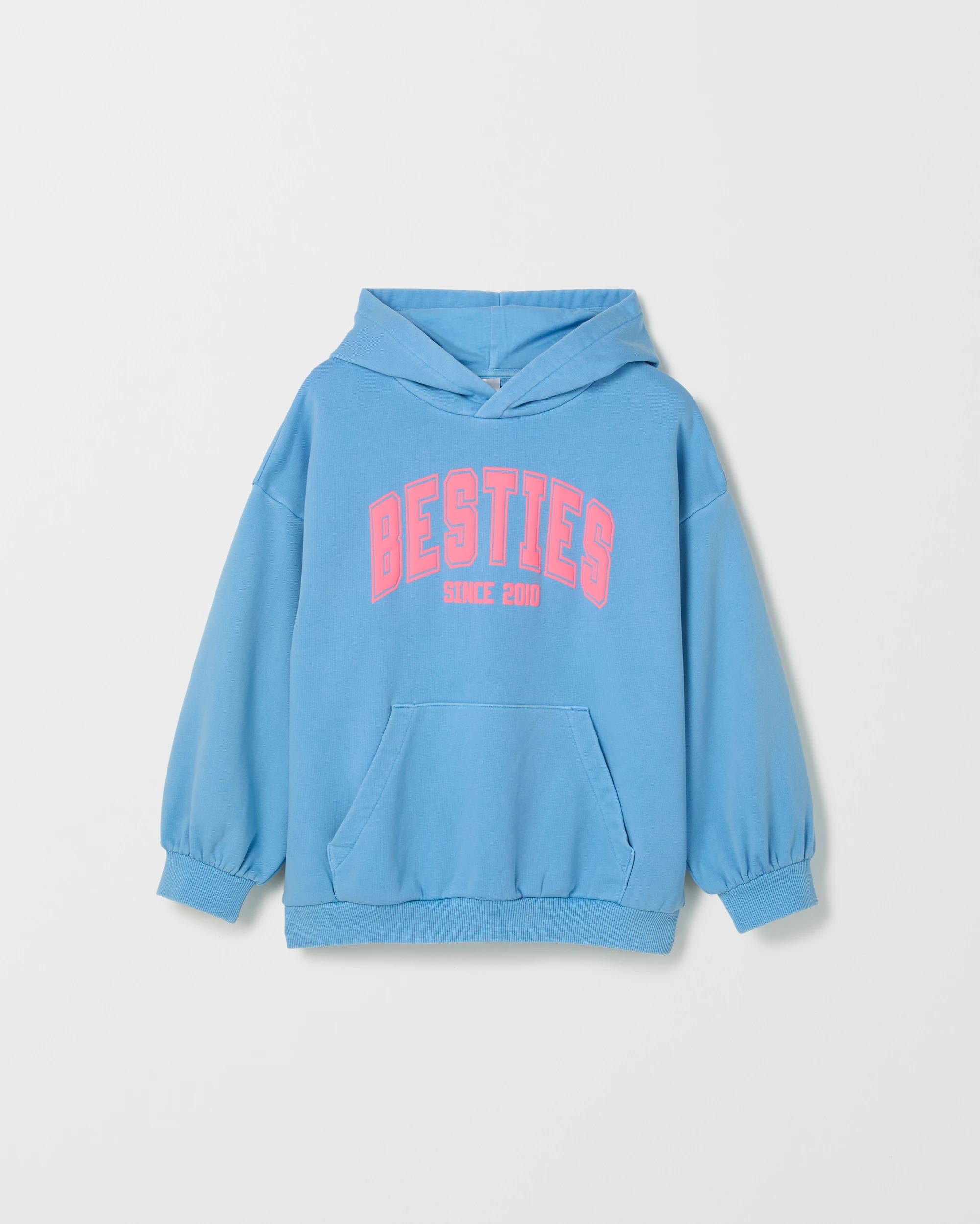 5 Target Kids Australian Cotton Blend Fashion Washed Hooded Jumper BLUE, 5 of 6