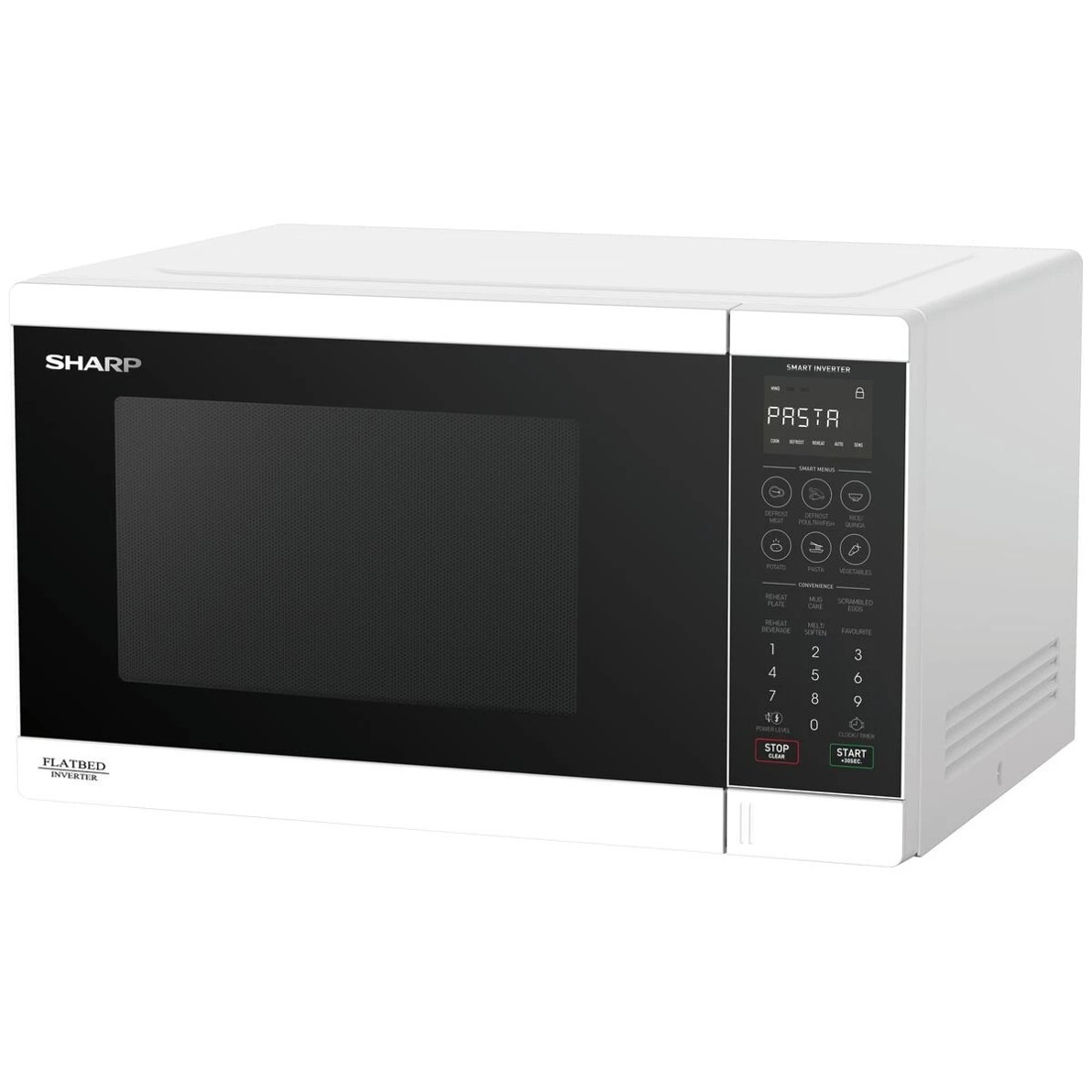 2 Sharp Flatbed 1200W Microwave White, 2 of 4