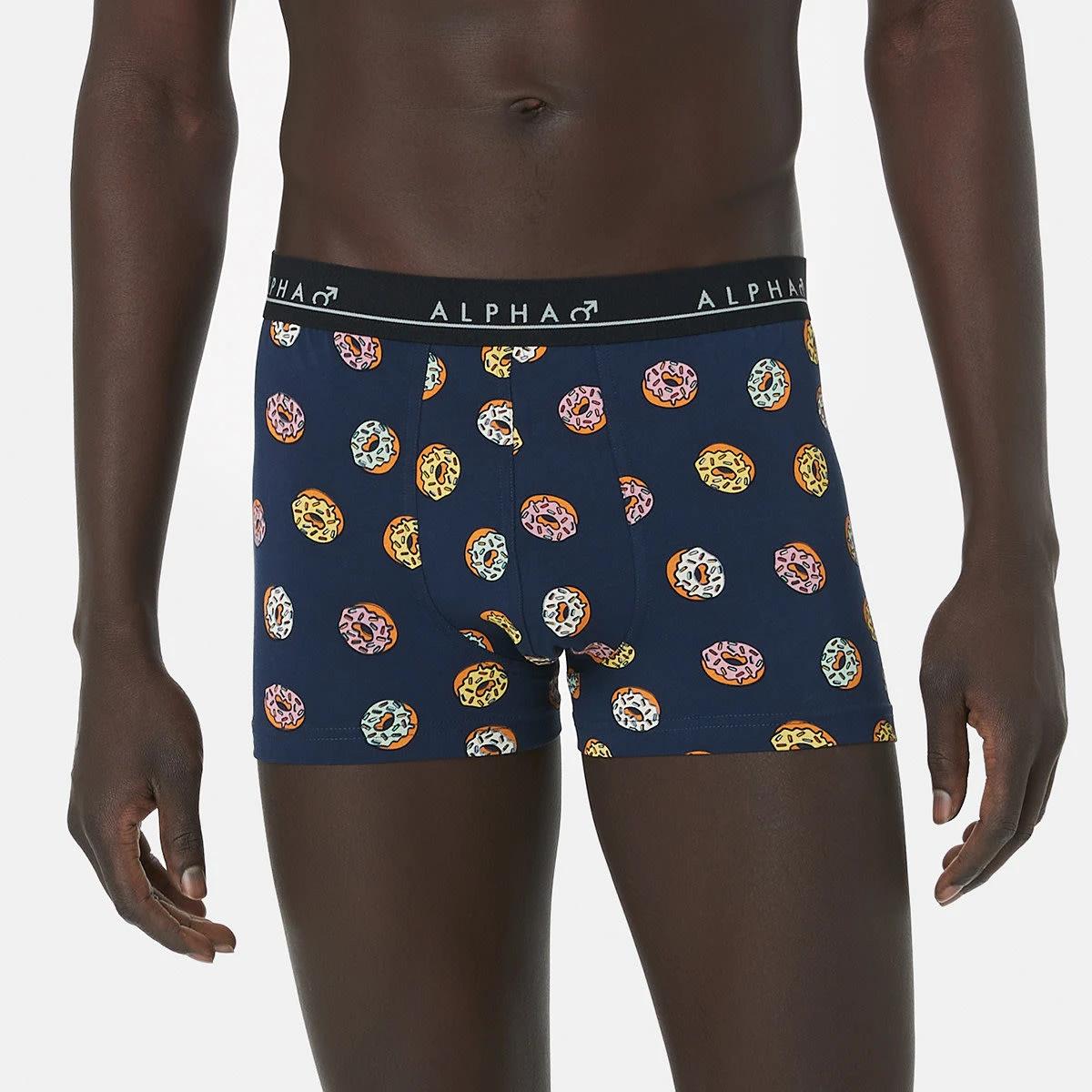 2 5 Pack Print/Plain Trunks TEENY TINY DONUTS MULTI, 2 of 10