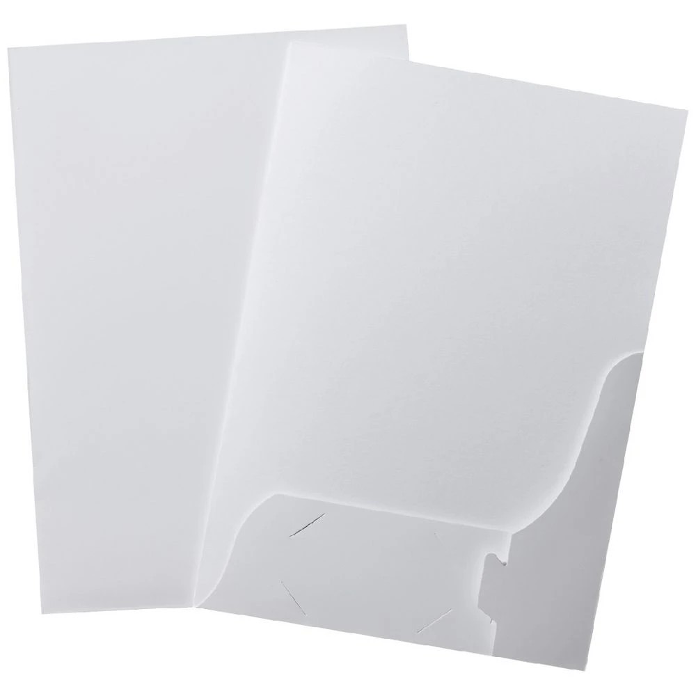 1 Marbig A4 Presentation Folder Double Pocket White 10 Pack, 1 of 2