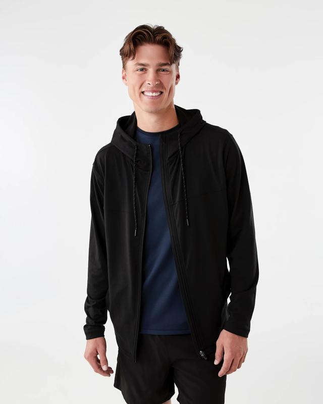 Active Mens Travel Zip Through Ho