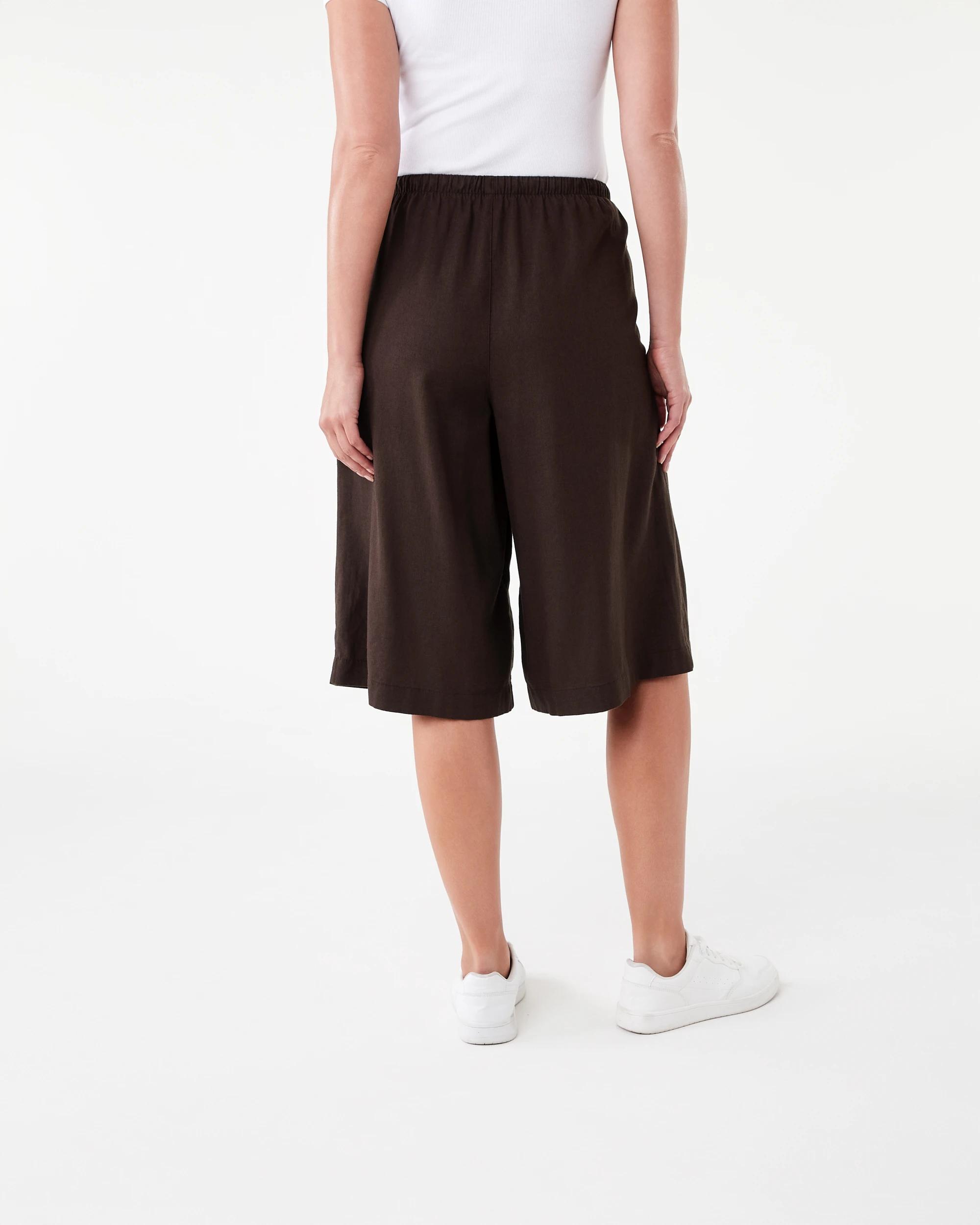 3 Tie Waist Bermuda Shorts Melt Brown, 3 of 5