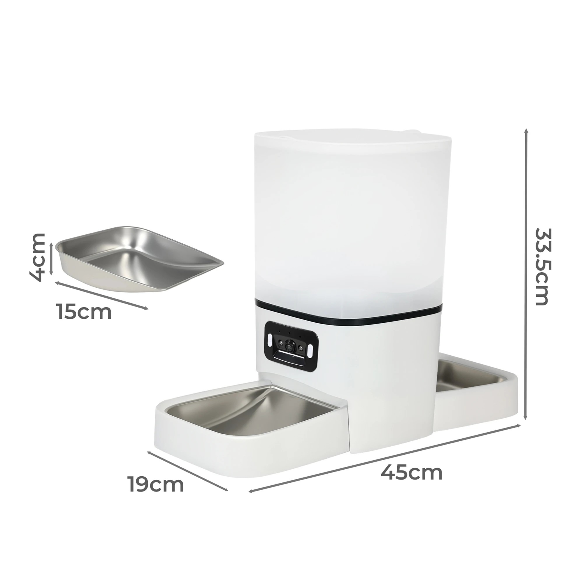 3 Pawz 6L Smart Automatic Pet Feeder Double Camera, 3 of 9