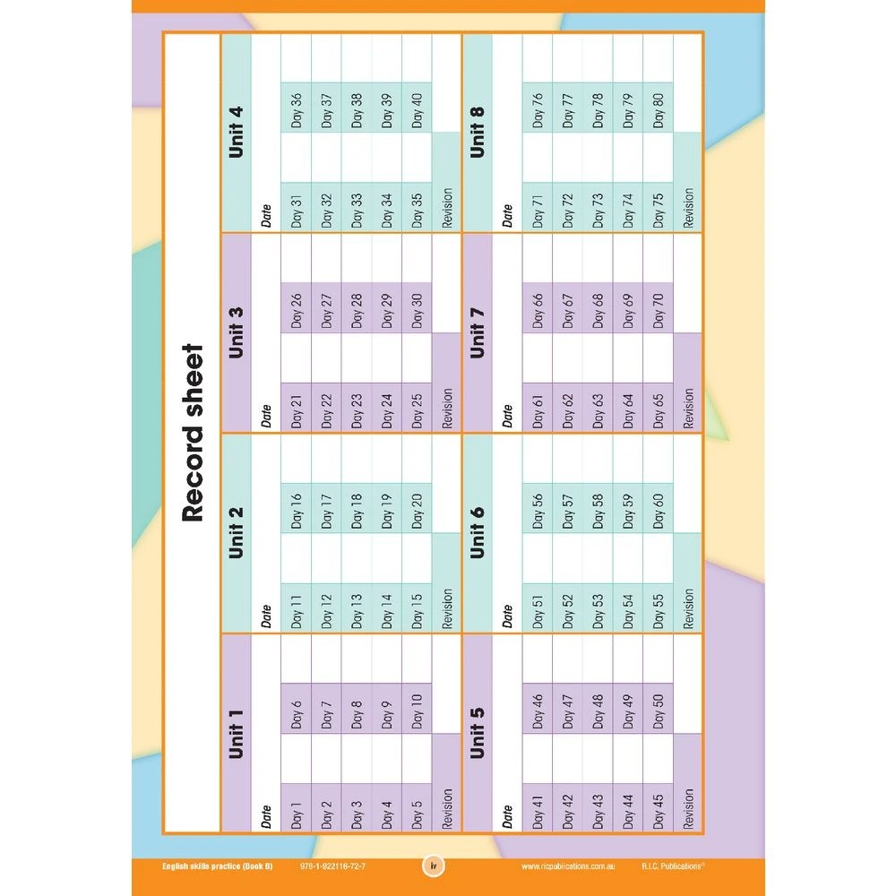 2 R.I.C English Skills Practice Book B, 2 of 5