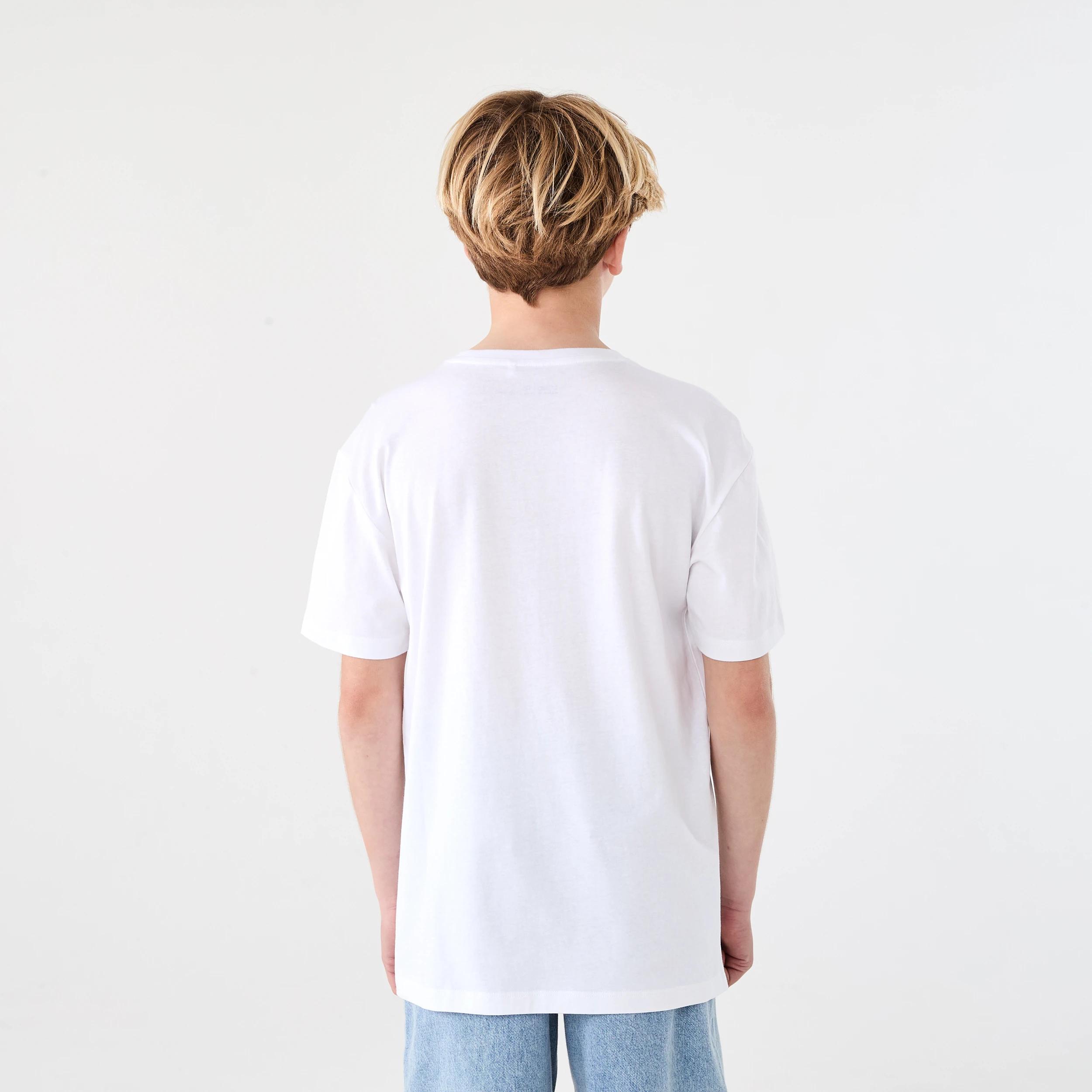 2 Short Sleeve Graphic Print T-shirt Wht Racer, 2 of 6