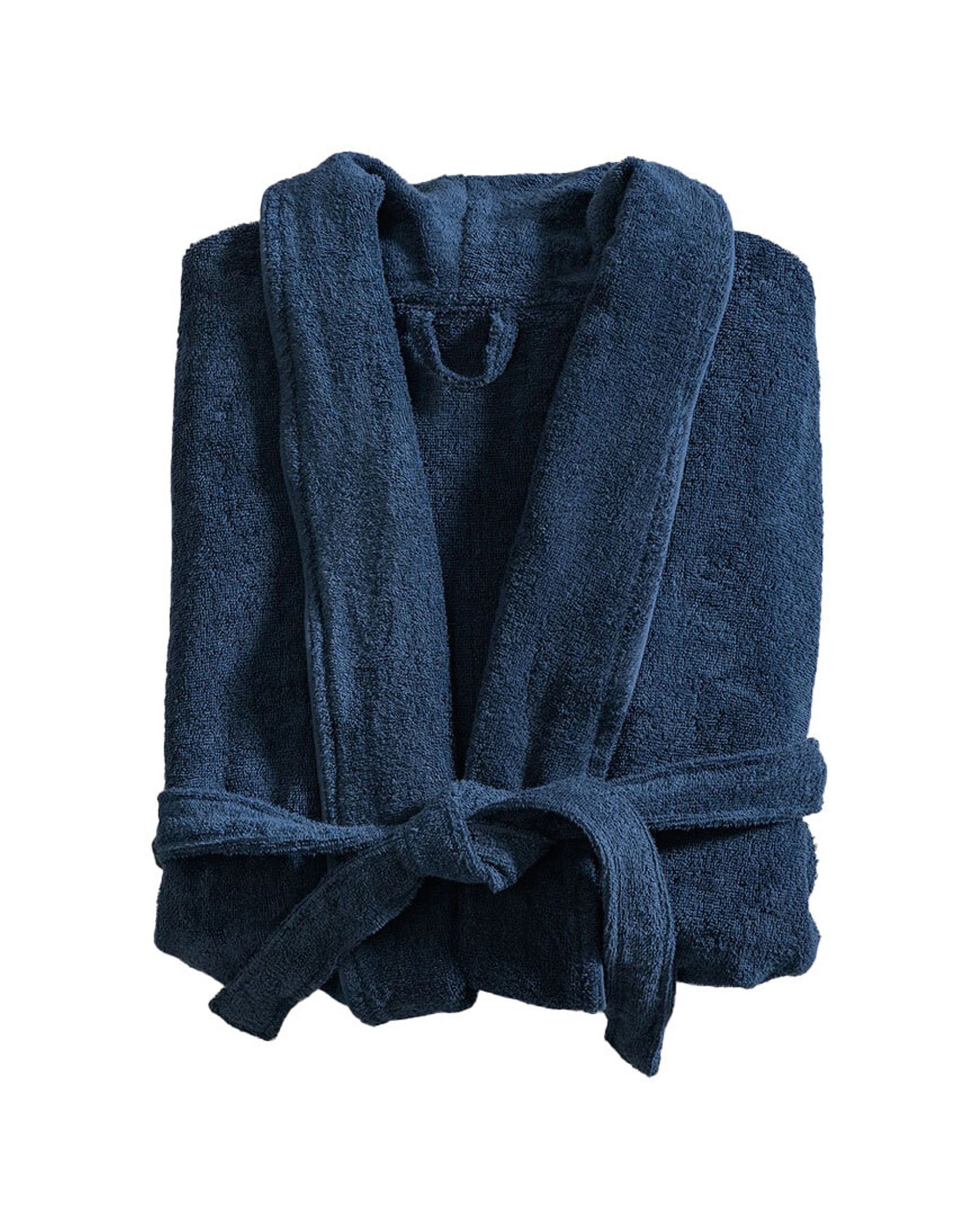 1 Canningvale Lusso Unisex Cotton Terry Durable Bathrobe Large - Blue, 1 of 4