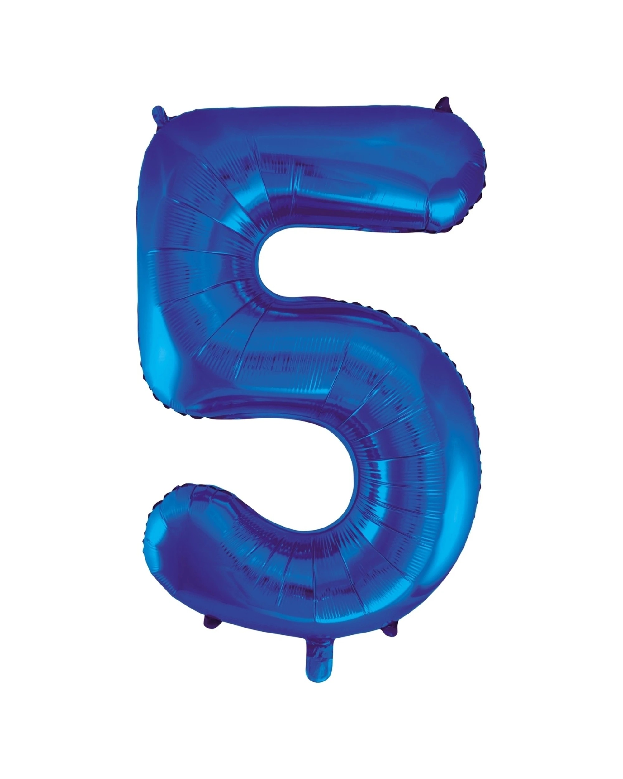 1 Unique Blue Foil 5 Balloon 86cm - Blue, 1 of 1