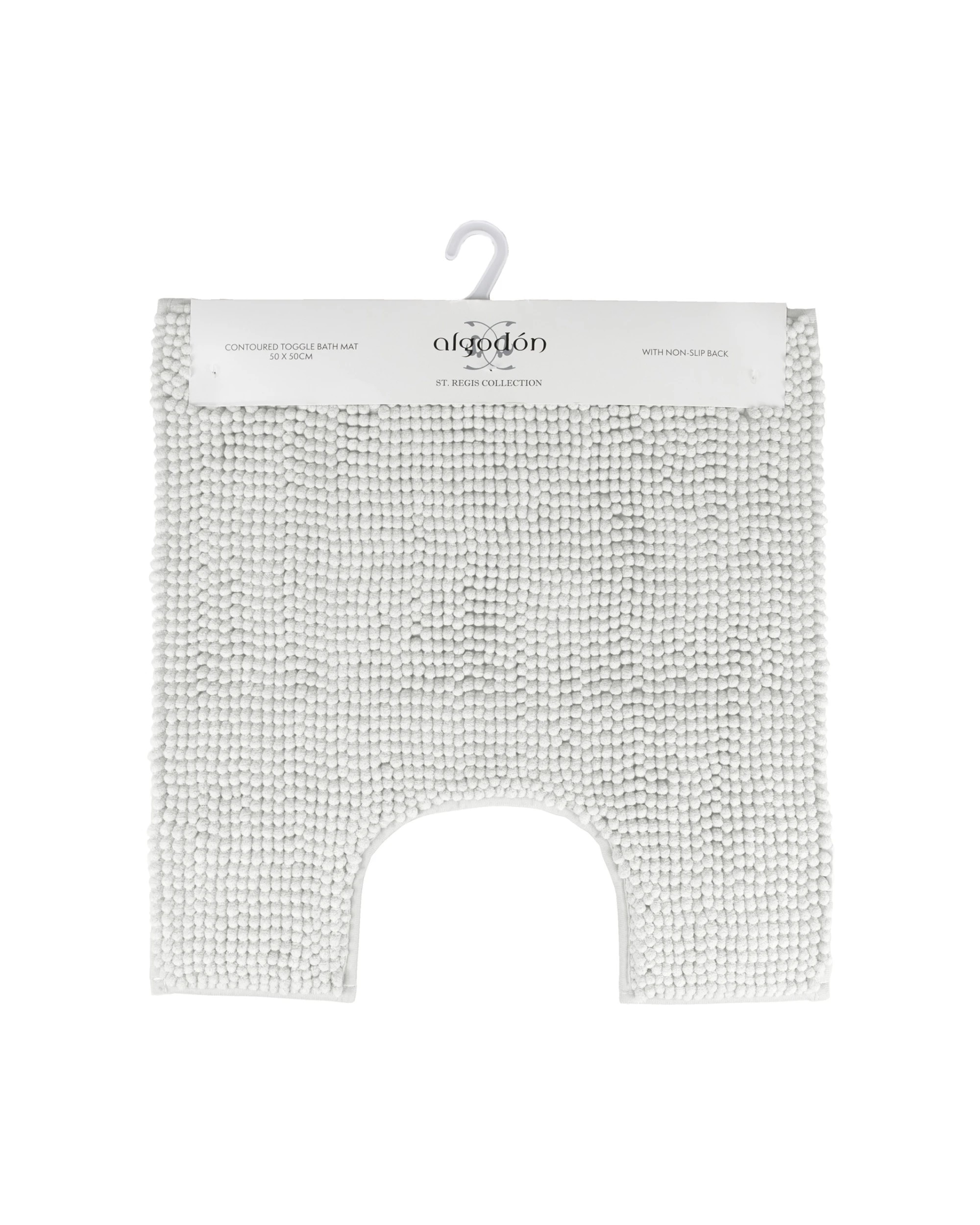 ARDOR Toggle Contoured Bath Mat Microfibre Fast Drying Non-Slip 50 x ...