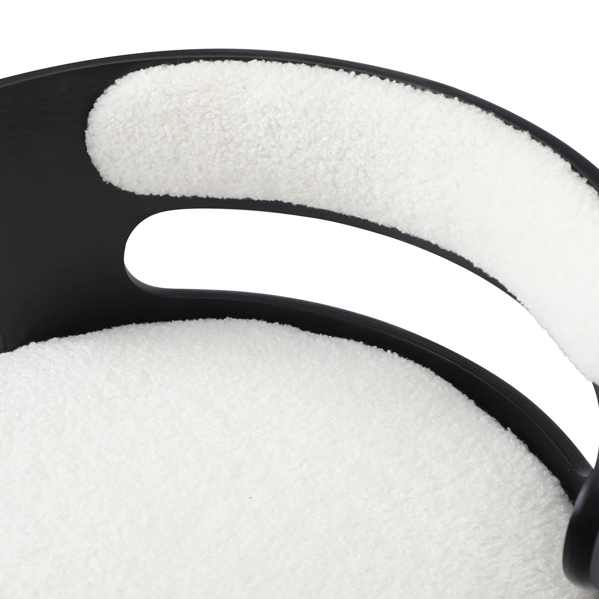 8 Oikiture 2x Bar Stools Kitchen Gas Lift Swivel Chairs Stool Wooden Boucle
 - White, 8 of 9