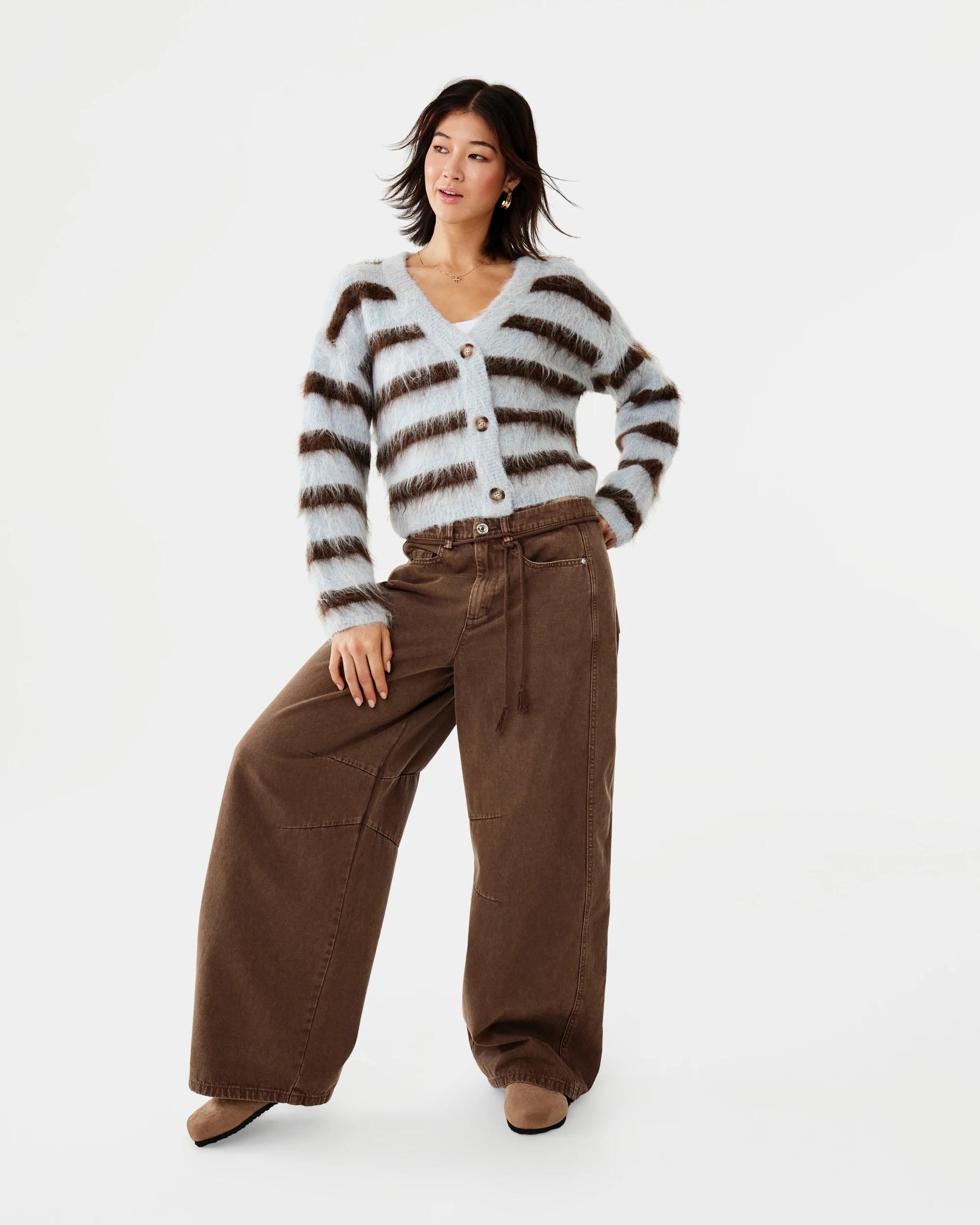 2 Washed Balloon Leg Pants Wsh Brown, 2 of 10