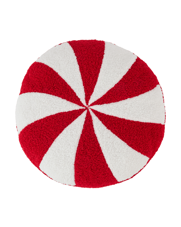 40cm Candy Cane Round Cushion