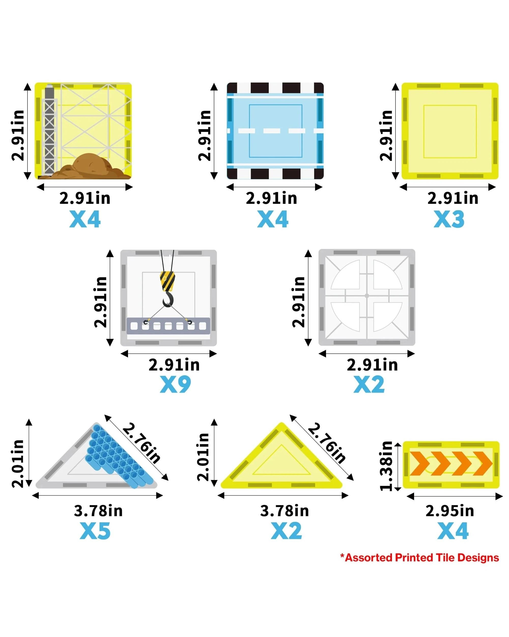 4 PicassoTiles Magnetic Tile Construction Adventure Building Set 45 Pieces, 4 of 8