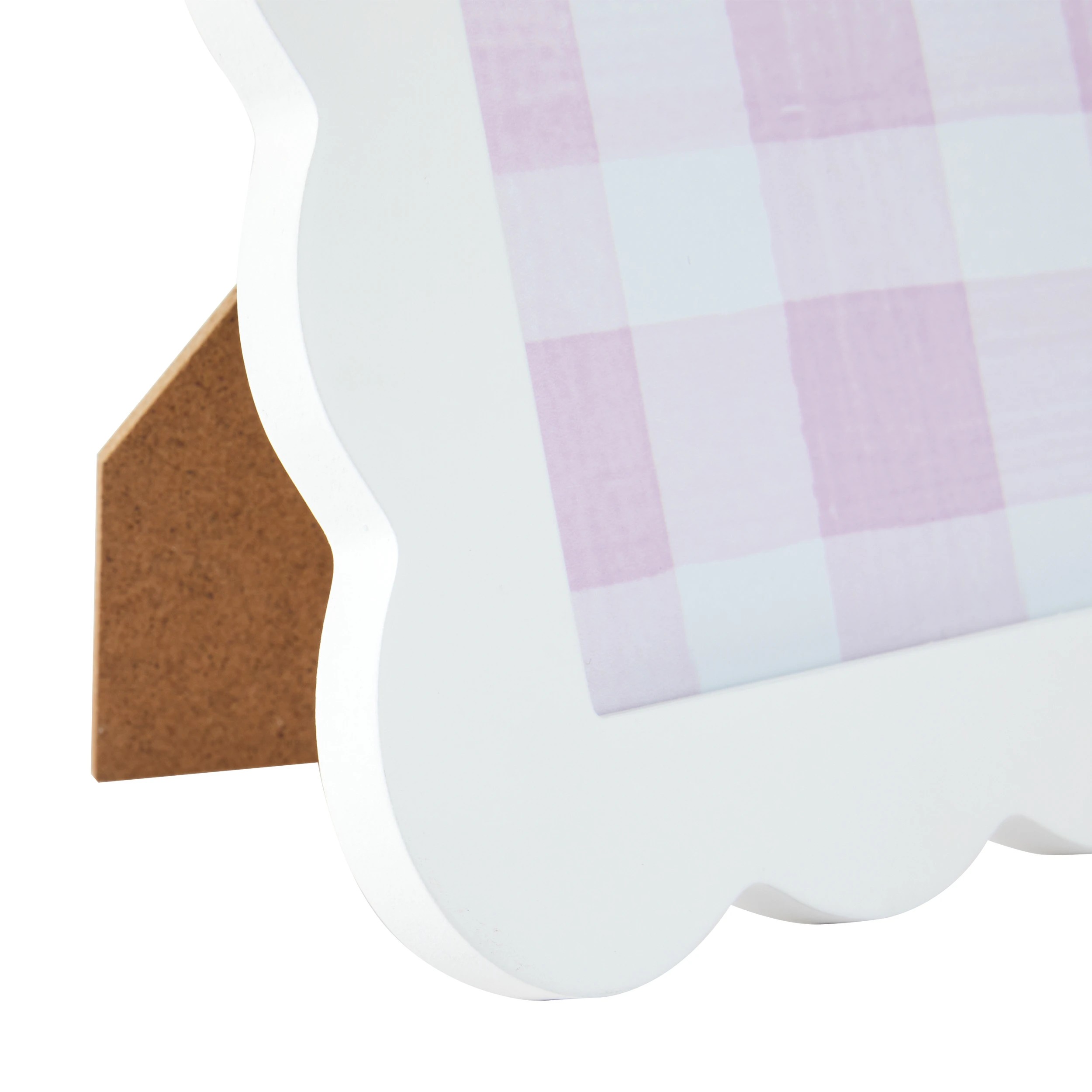 3 Scallop Photo Frame 4in. x 6in. - White, 3 of 4