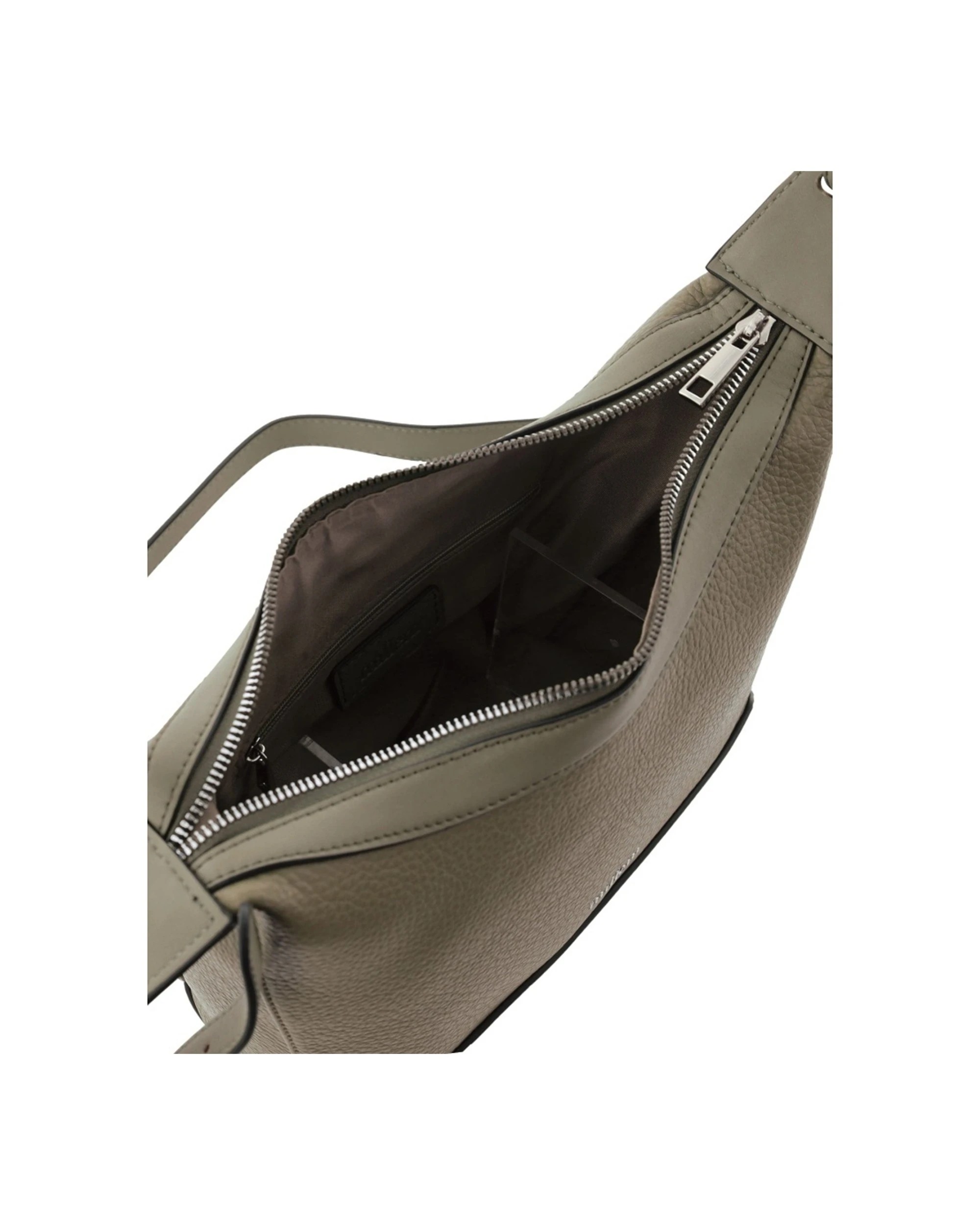 2 Milleni Vegan Leather Shoulder Bag W/ Adjustable Strap Hardware Design 27cm Compact Size - Brown, 2 of 5