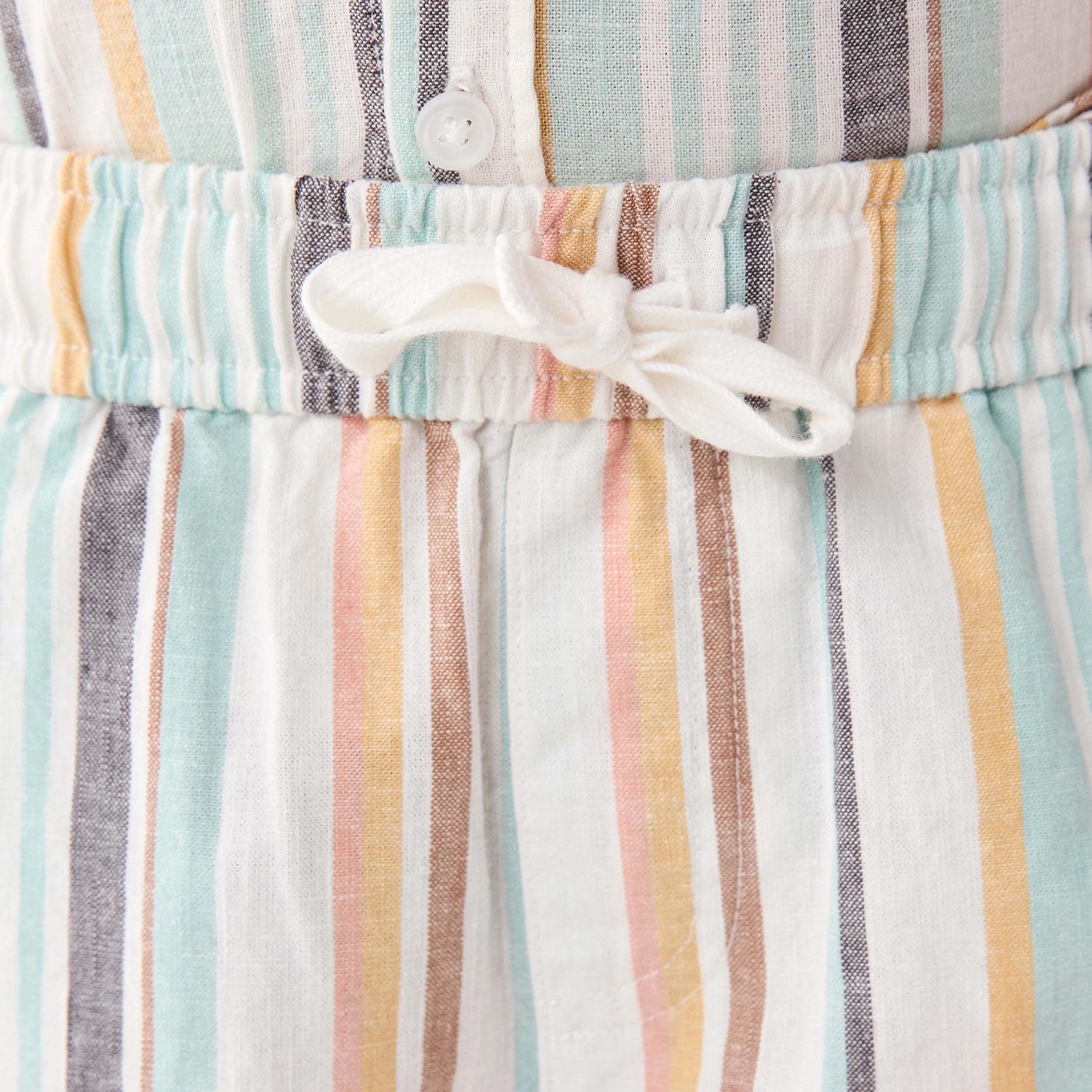 3 Linen Blend Shorts MULTI STRIPE, 3 of 6