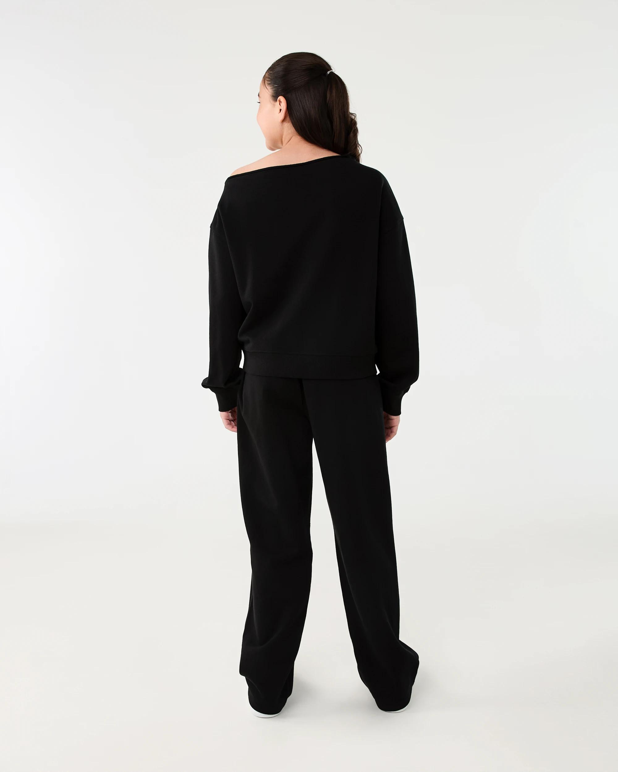 9 Off Shoulder Sweatshirt Black Nyc, 9 of 9