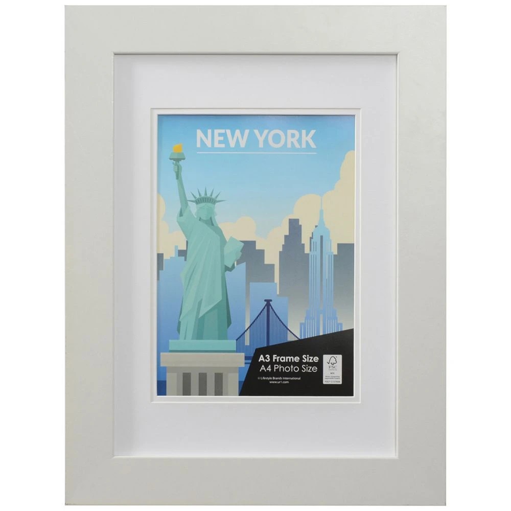 1 Cosmopolitan A3 with A4 Opening Poster Frame White, 1 of 5