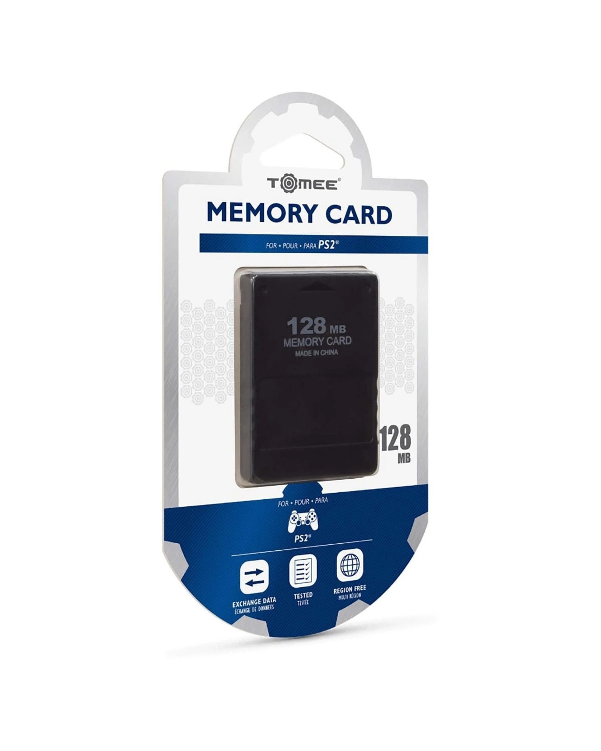 1 Tomee 128mb Memory Card for PS2 - Black, 1 of 2