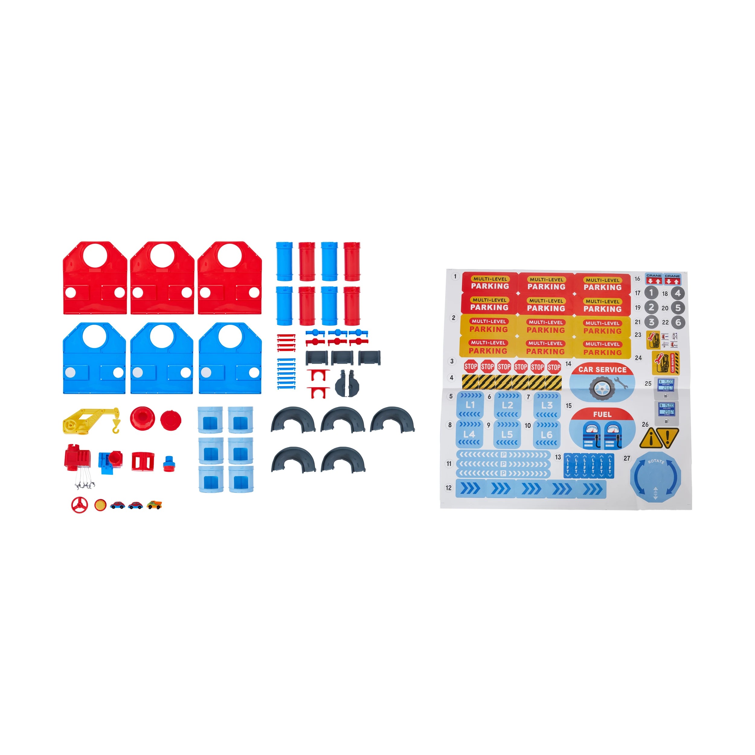 7 75 Piece Multi Storey Garage Play Set, 7 of 9