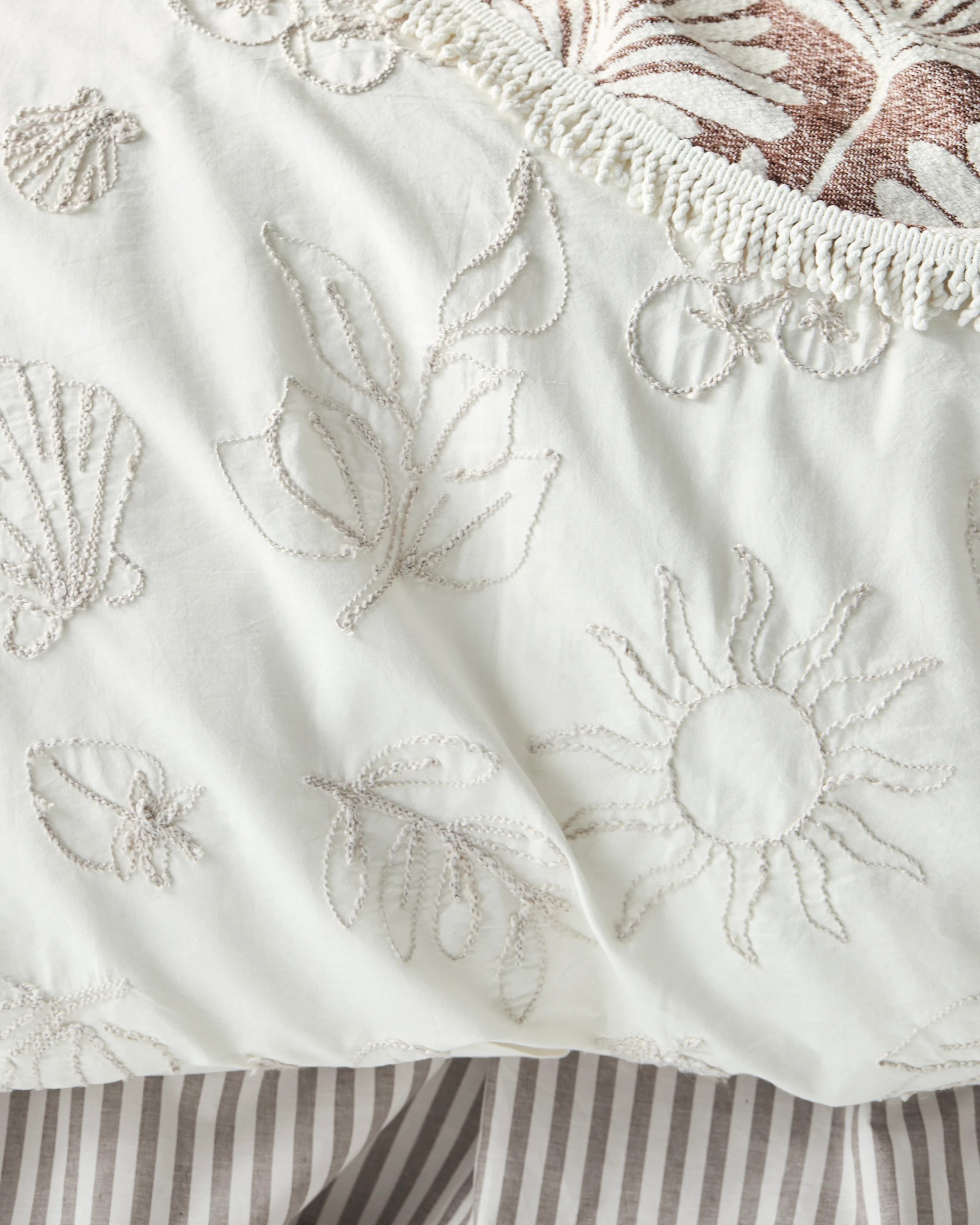 7 Target Lunar Embroidered Cotton Quilt Cover Set - King Bed - White, 7 of 8