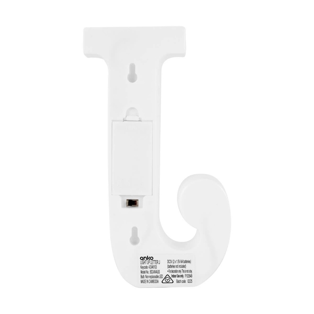 3 Light Up Letter - J, 3 of 5