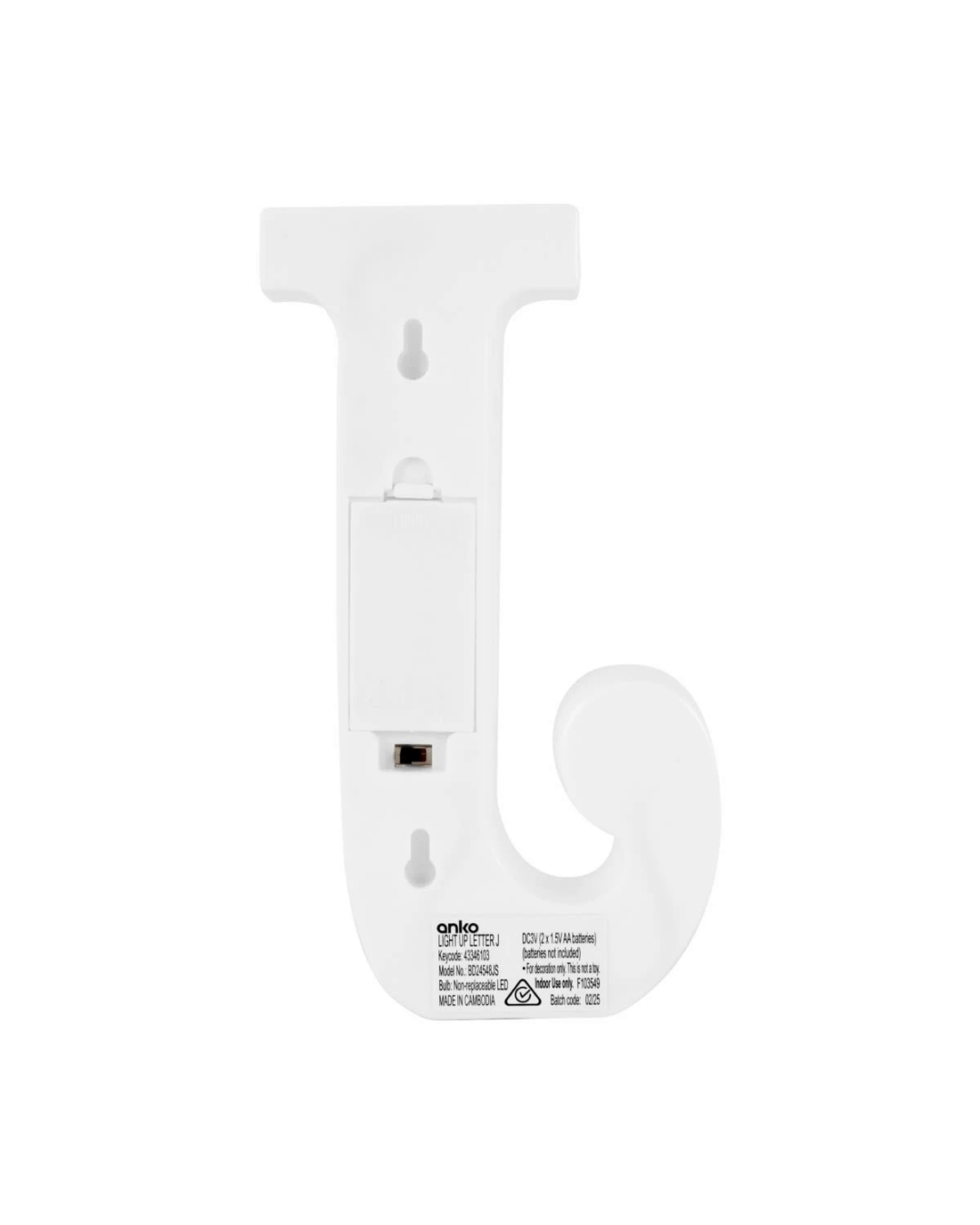 3 Light Up Letter - J, 3 of 5