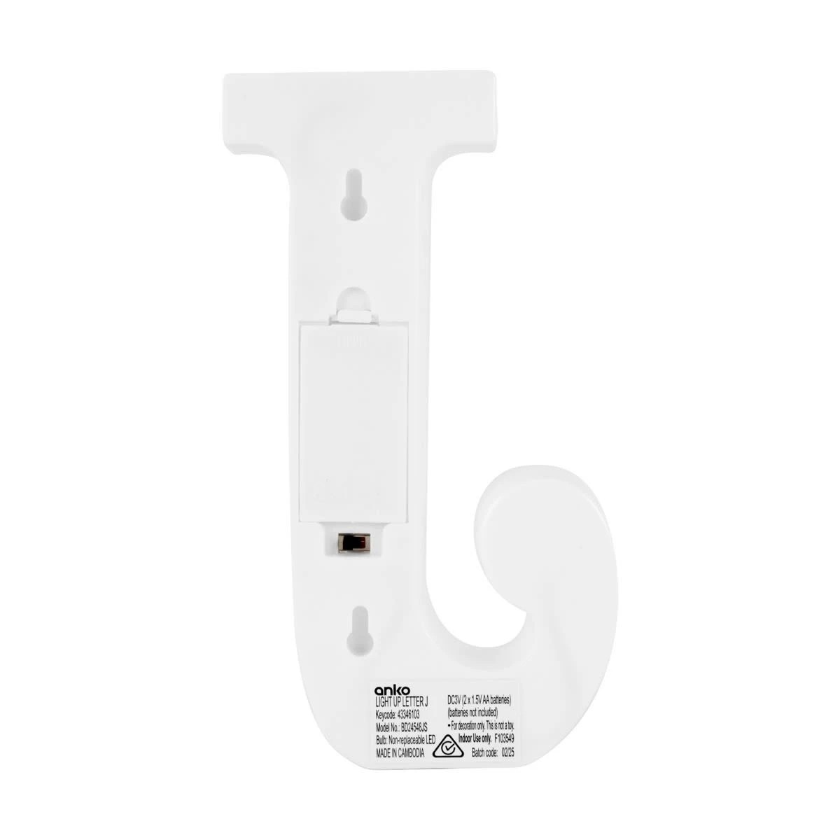 3 Light Up Letter - J, 3 of 5