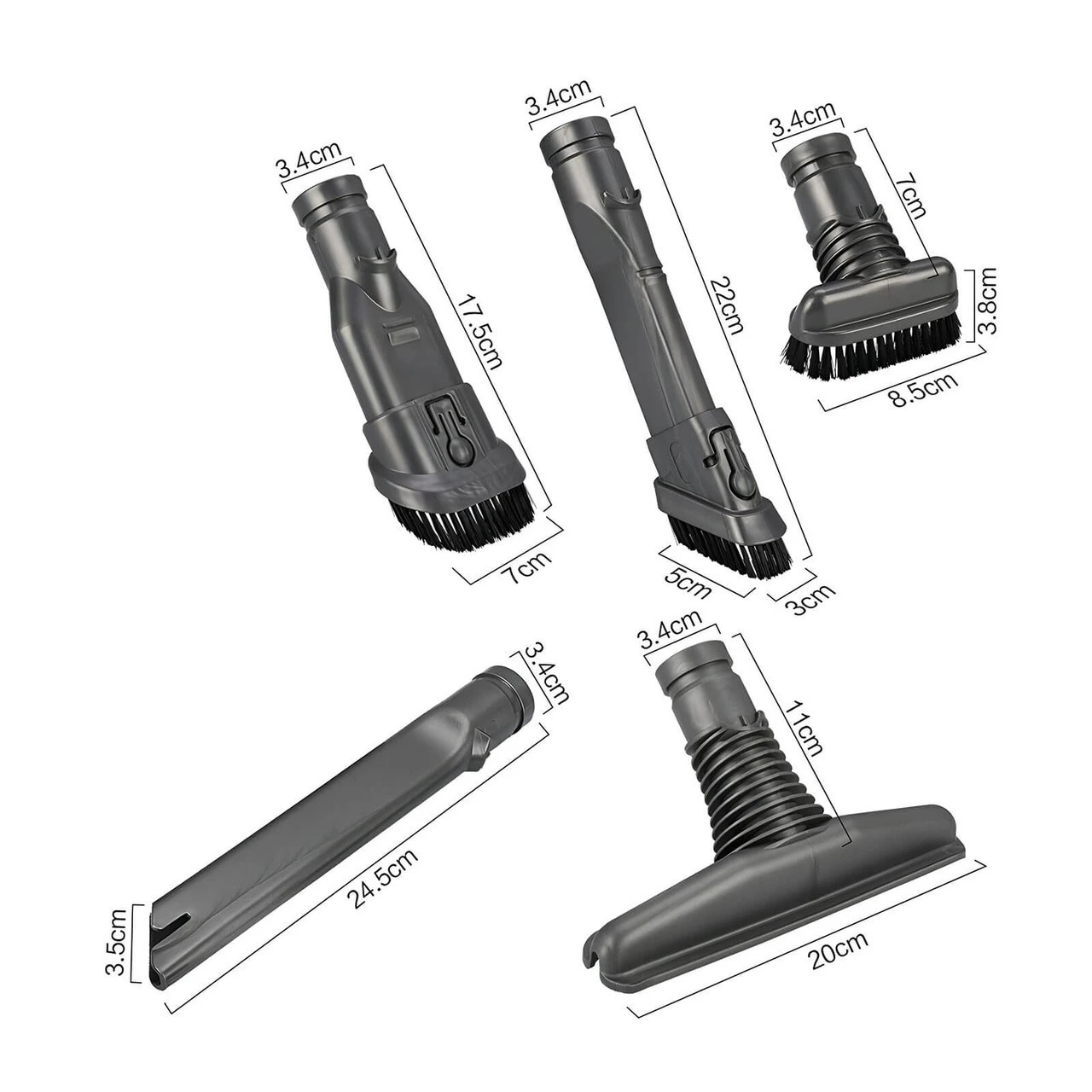 2 Hygieia 5pc Tool Kit For Dyson V6 DC29 DC37 DC39 DC54 CY18 Vacuum Cleaners - Grey, 2 of 7