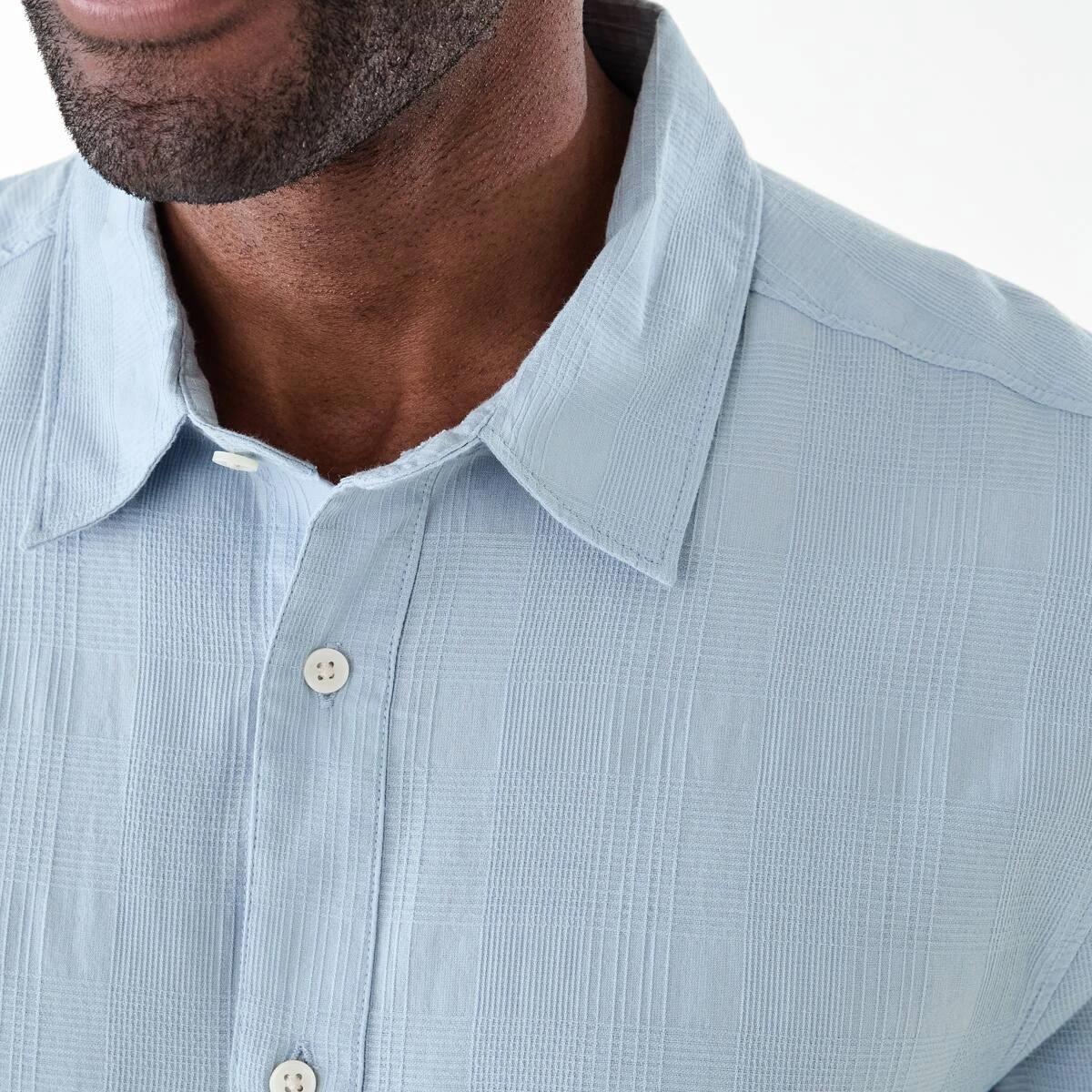 5 Short Sleeve Dobby Shirt FOG BLUE, 5 of 6