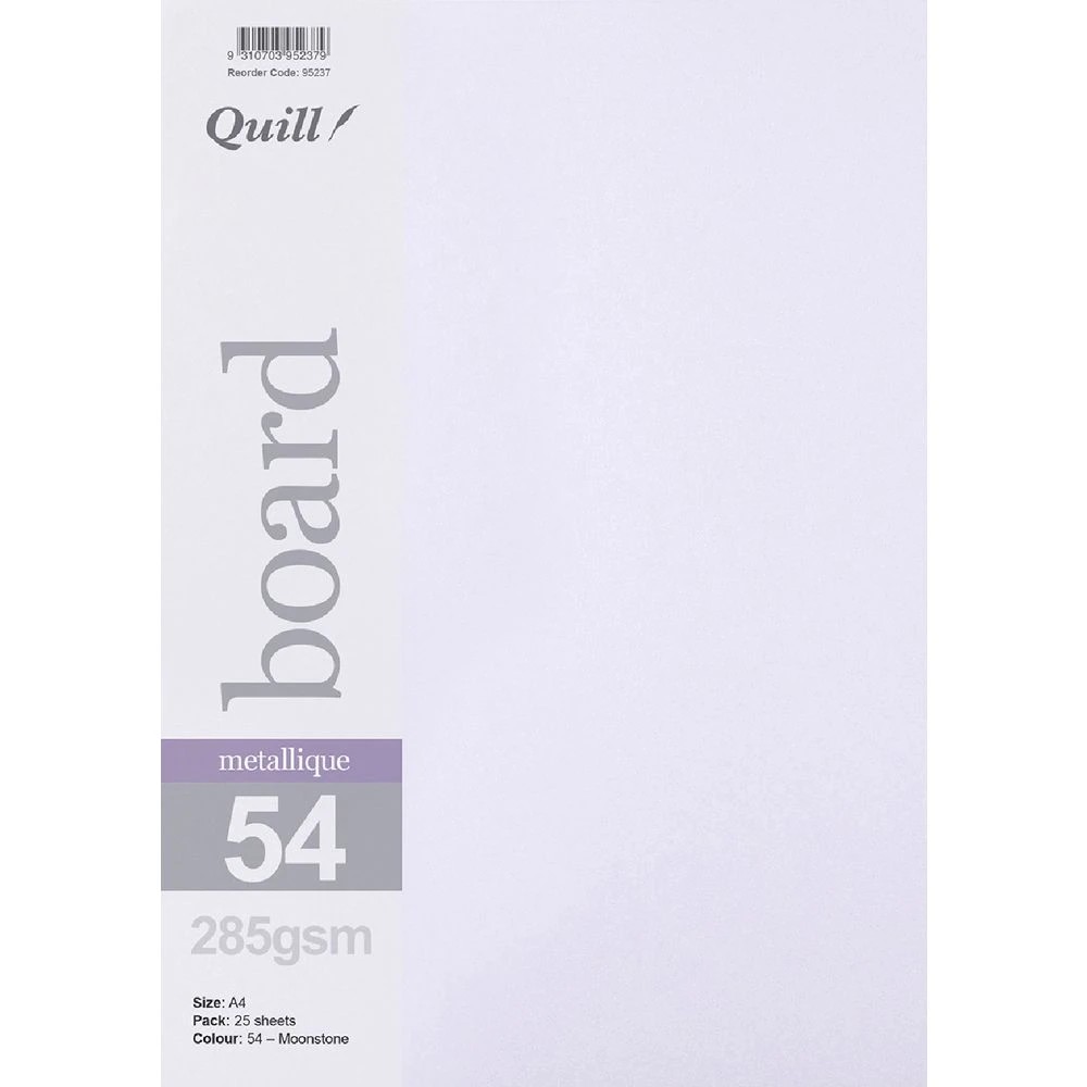 1 Quill A4 285gsm Metallique Board Moonstone 25 Pack, 1 of 1