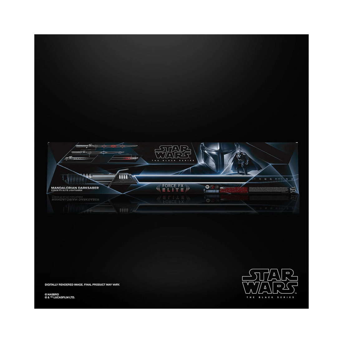 7 Hasbro Star Wars The Black Series Mandalorian Darksaber Force FX Elite Lightsaber, 7 of 8