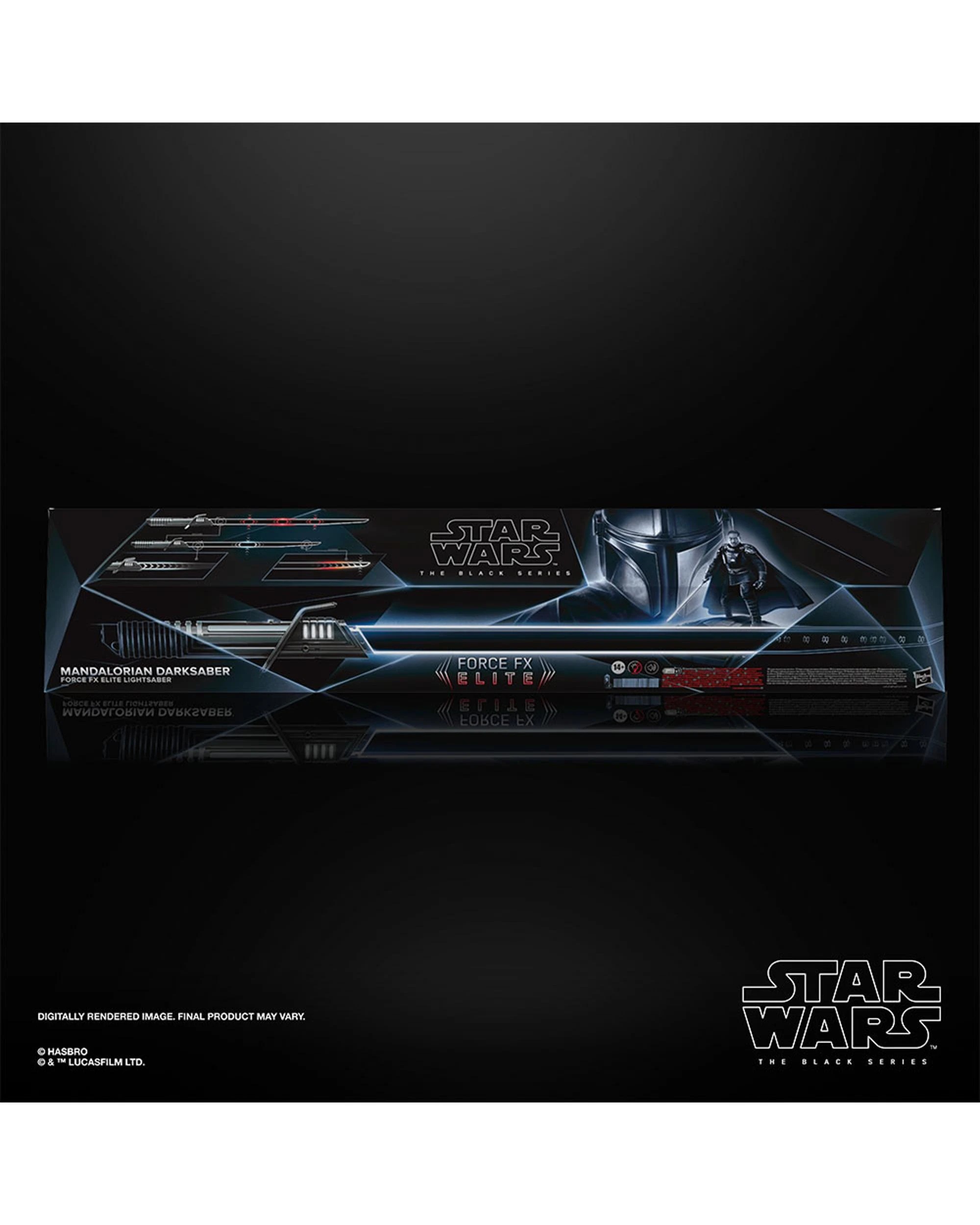 7 Star Wars The Black Series Mandalorian Darksaber Force FX Elite Lightsaber, 7 of 8
