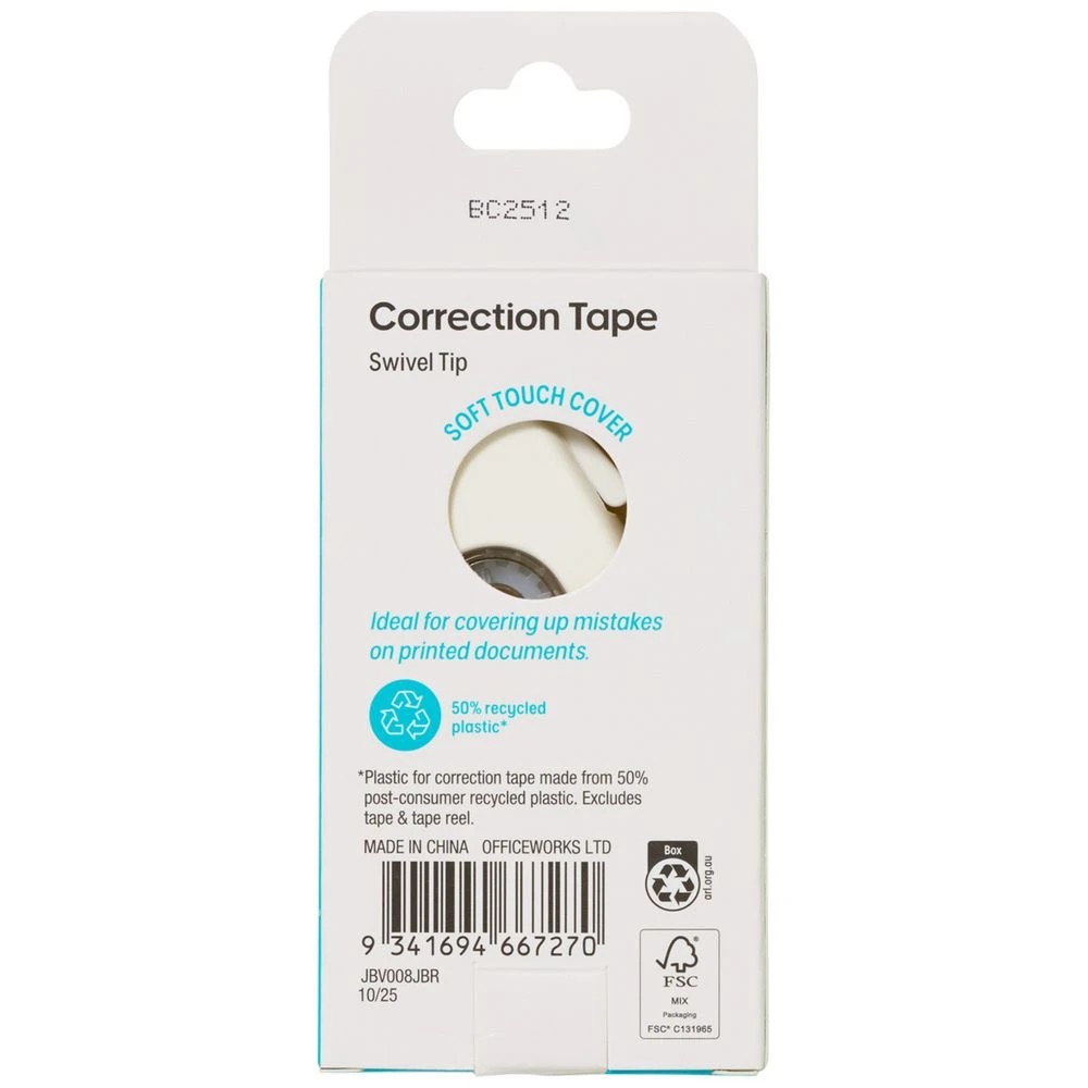 4 J.Burrows Jumbo Correction Tape 5mmx20m, 4 of 4