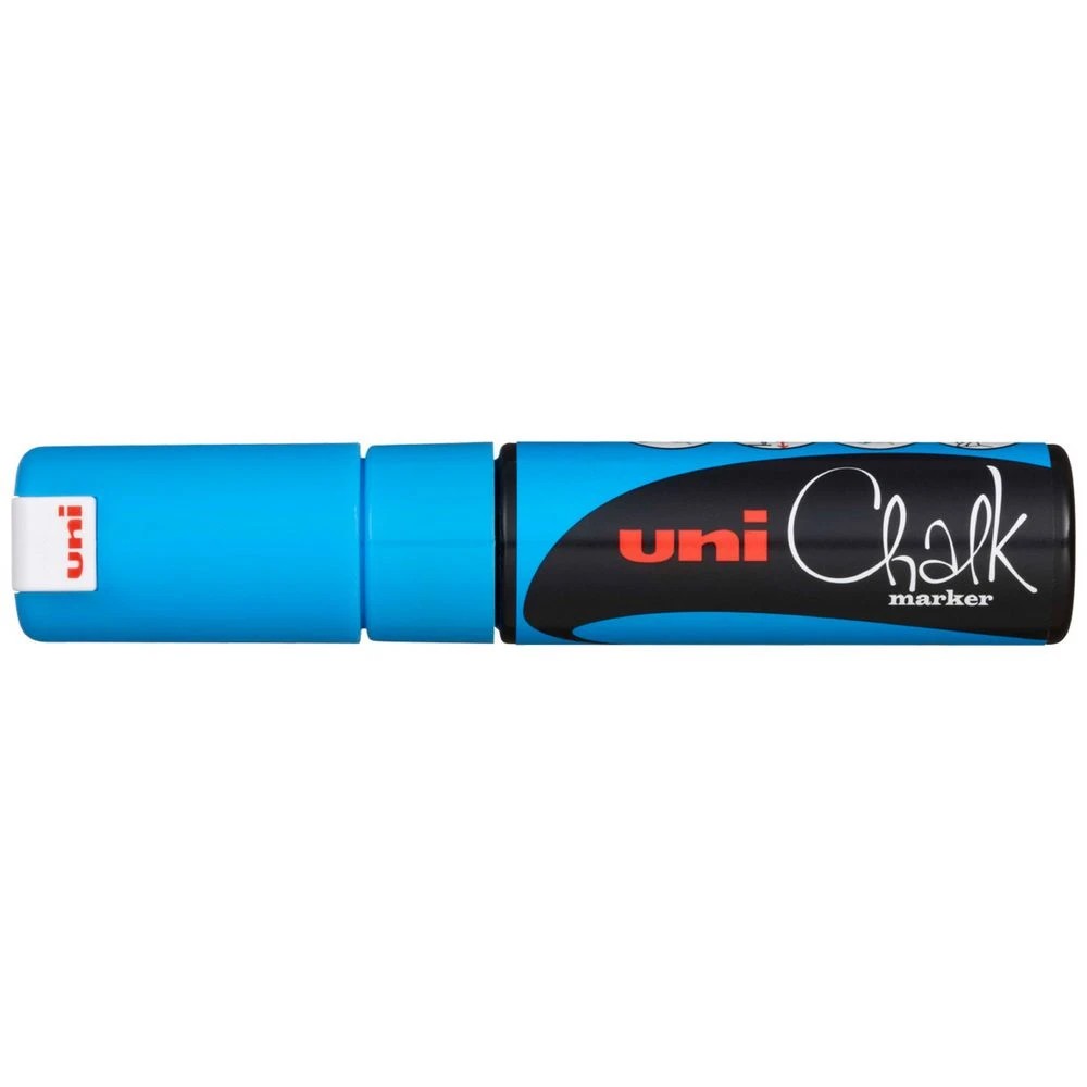 1 Uni Liquid Chalk Marker Chisel Tip Light Blue, 1 of 2