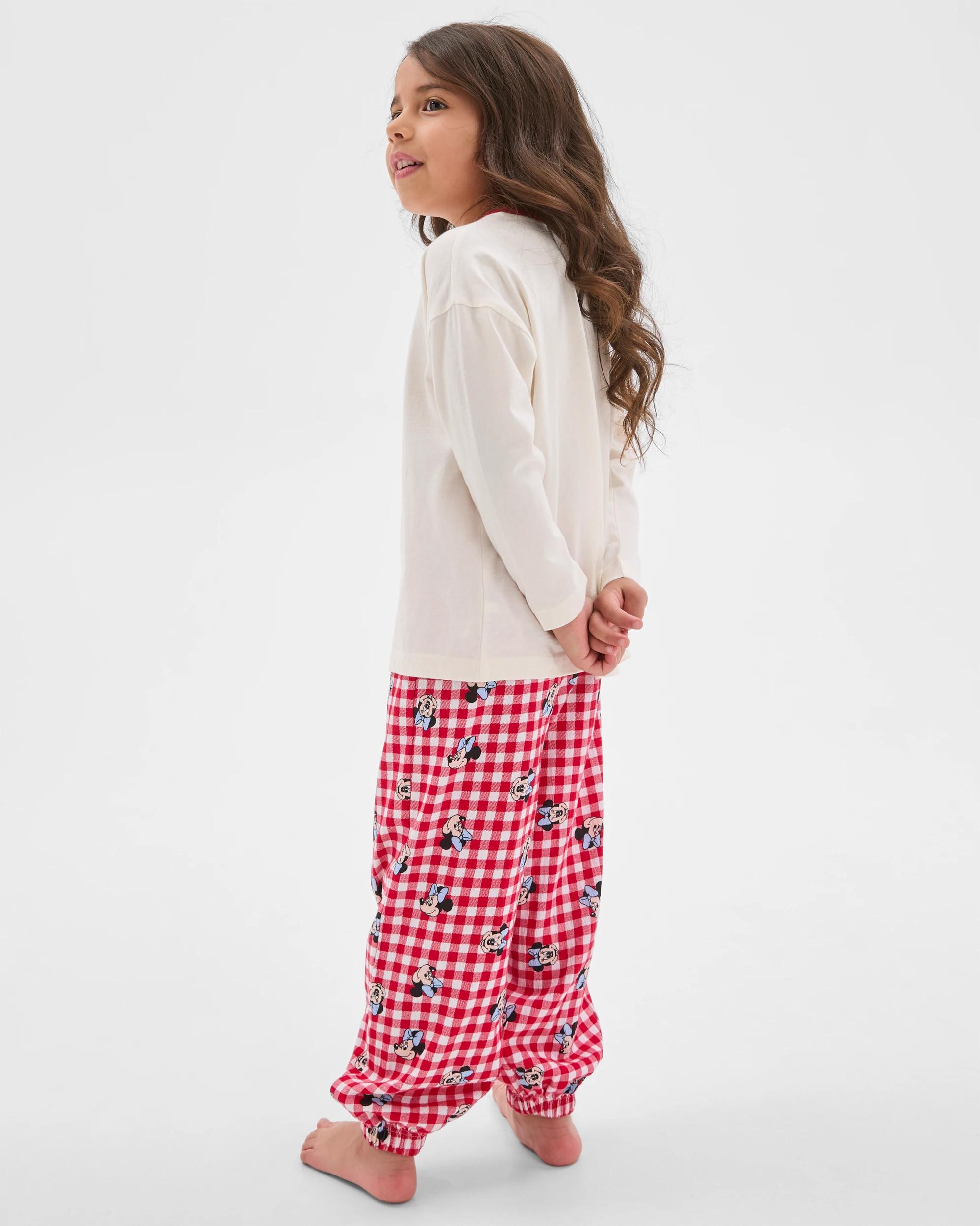 3 Disney Minnie Mouse Organic Cotton Younger Girls Pyjama Set MINNIE, 3 of 7