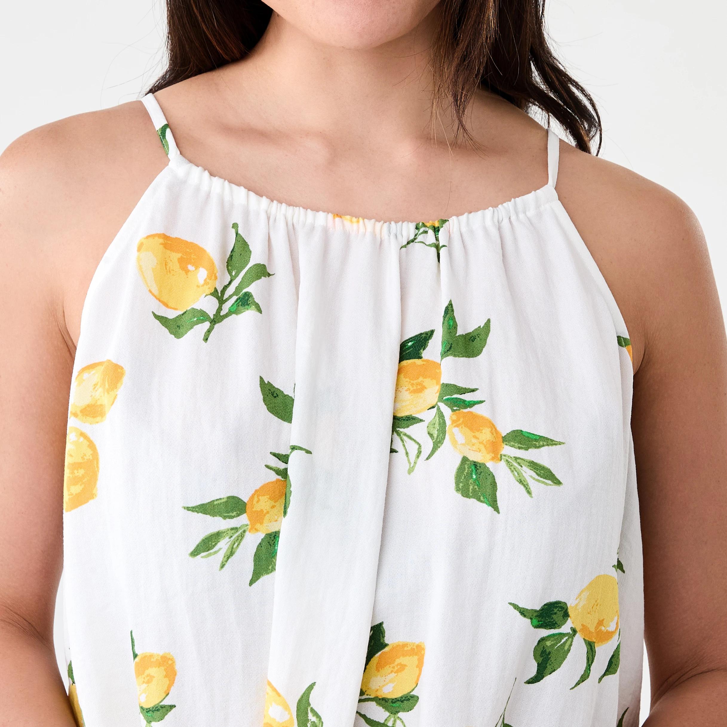5 Sleeveless Textured Mini Dress Lemons, 5 of 7