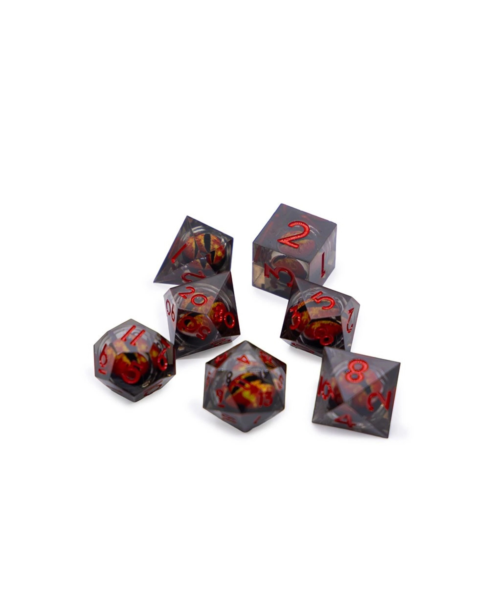 1 Tabletop - RPG 7-Set Dice - Red Eyeballs, 1 of 3