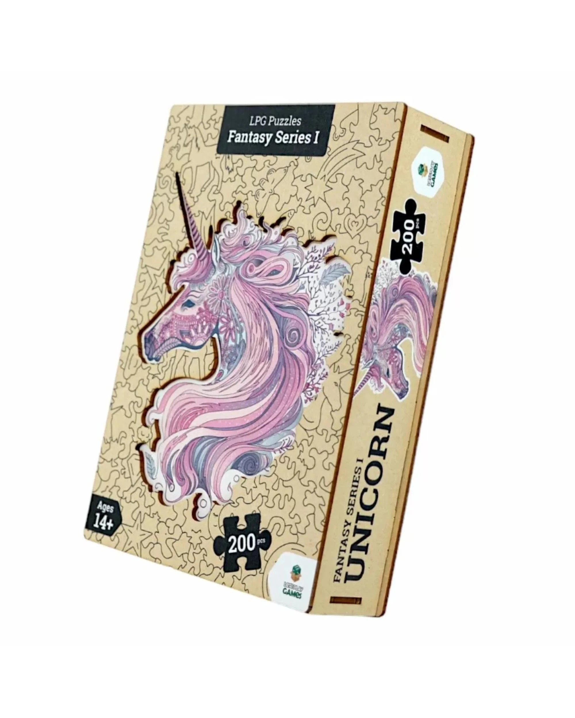 3 Let's Play Games Fantasy Series 01 Unicorn 200 Piece Wooden Jigsaw Puzzle, 3 of 4