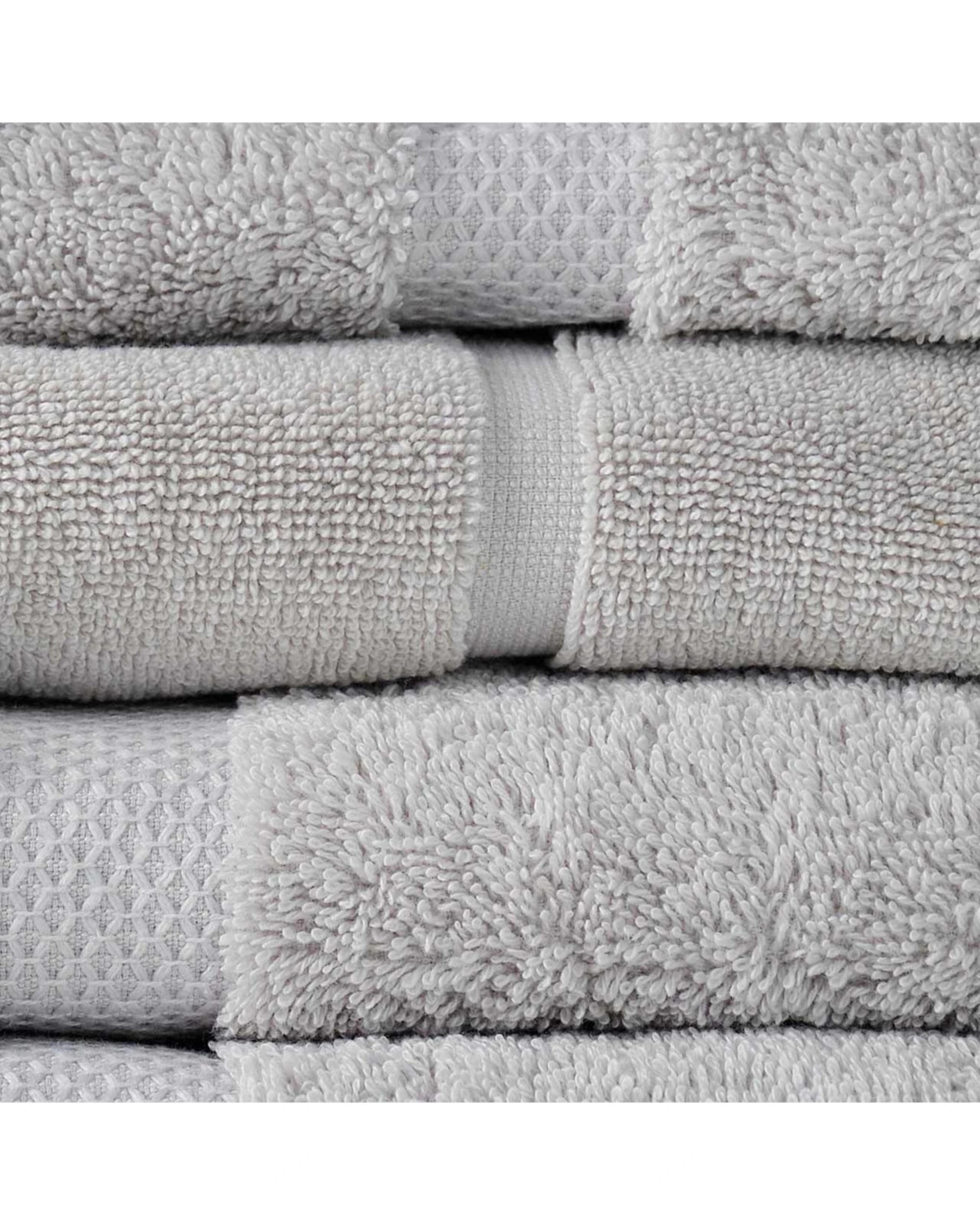 2 Canningvale Royal Splendour 6pc Home Decor Bathroom Towel Set - Silver, 2 of 3