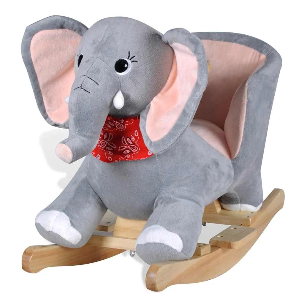 1 Vidaxl Rocking Animal Elephant - Grey, 1 of 2