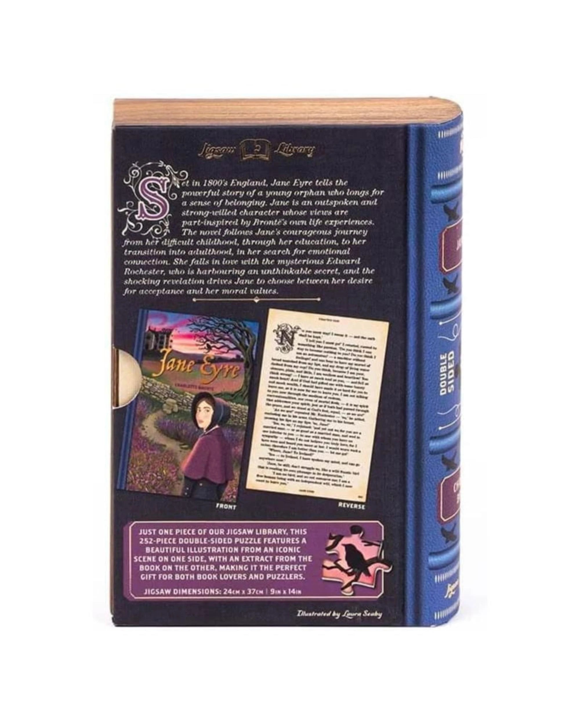 2 Professor Puzzle Jigsaw Library Jane Eyre 252 Piece Double-Sided Jigsaw Puzzle, 2 of 5